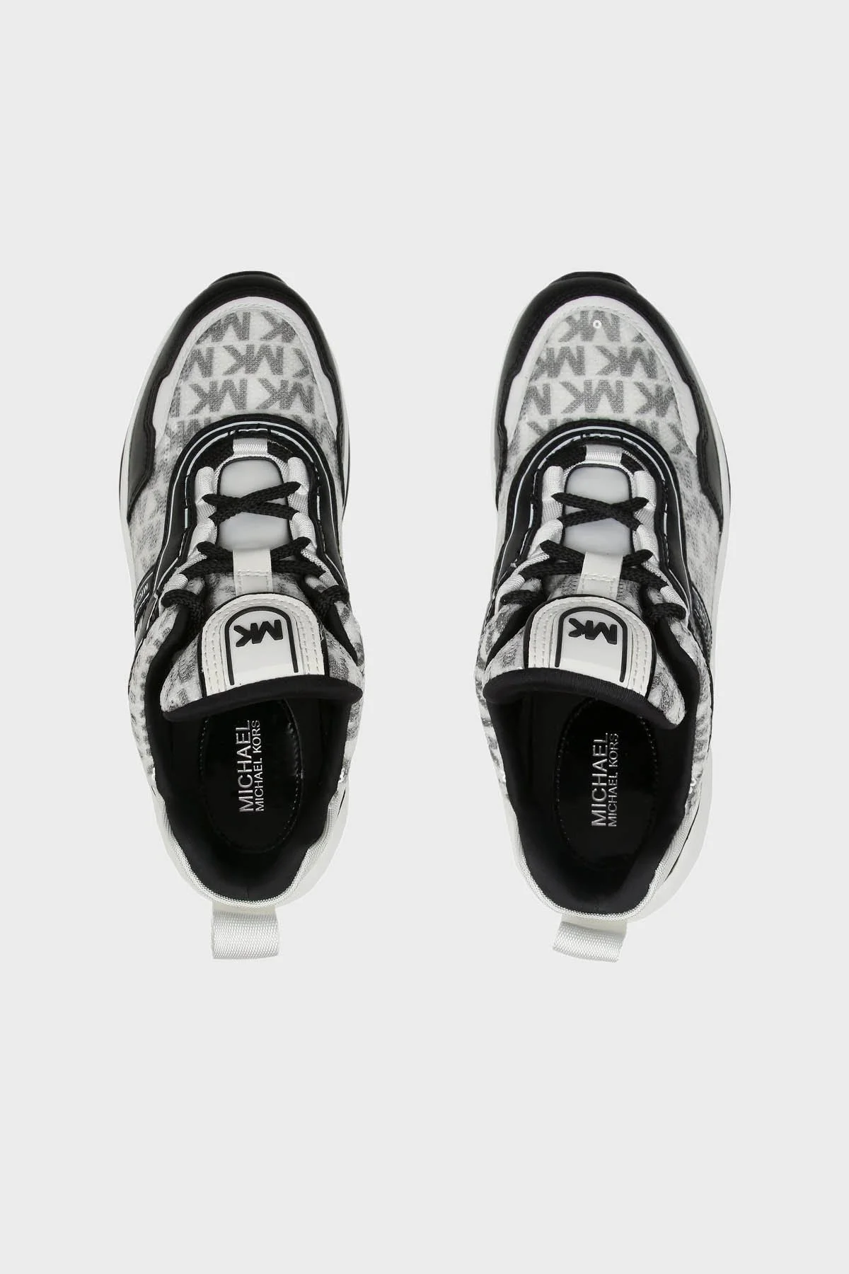 Michael Kors Logolu Kalın Tabanlı Sneaker 43R3OLFS2Y089 Bayan Ayakkabı 43R3OLFS2Y 089 SİYAH-BEYAZ - 5