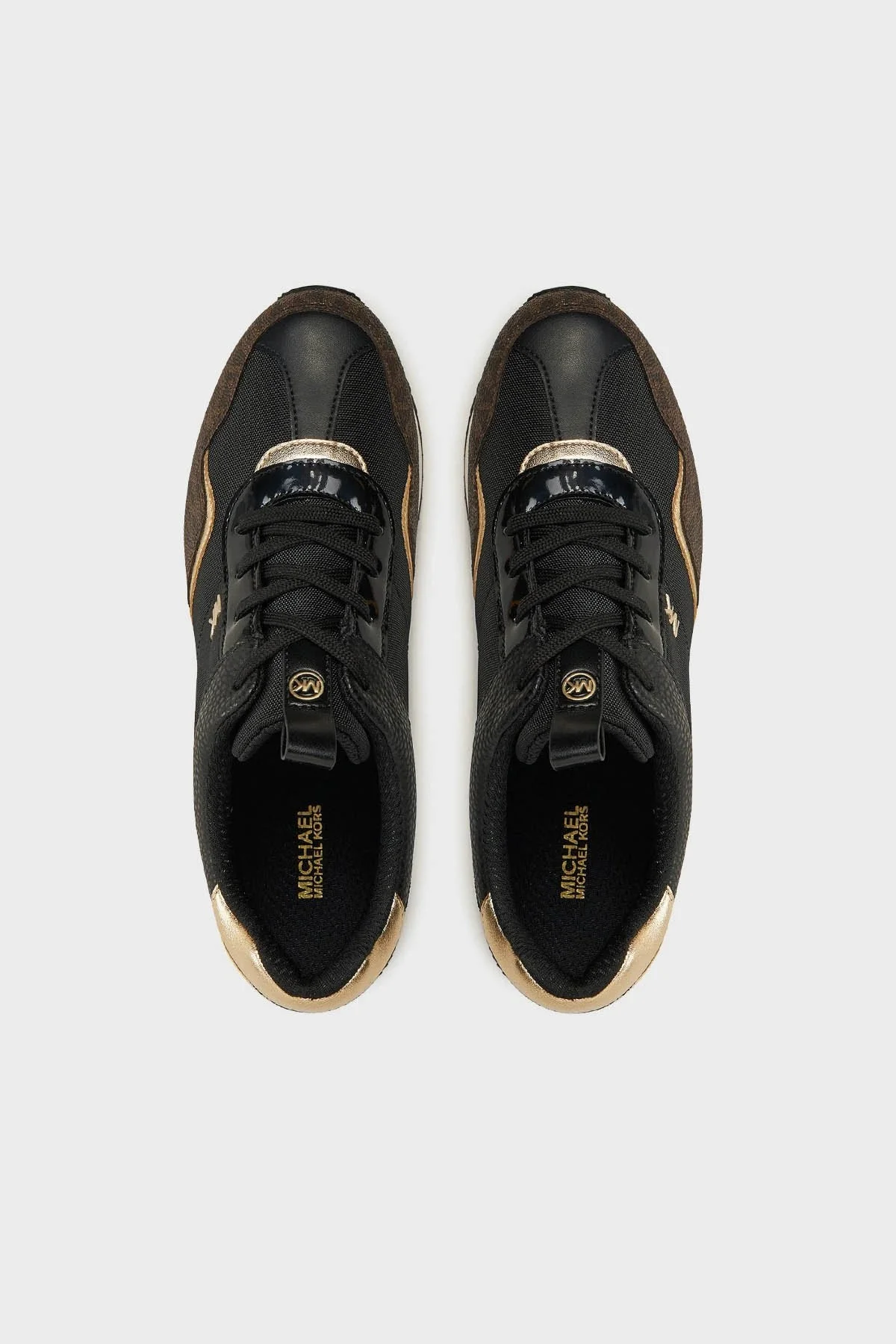 Michael Kors Logolu Kalın Tabanlı Sneaker 43R4RNFSCD007 Bayan Ayakkabı 43R4RNFSCD 007 SİYAH-KAHVE - 11