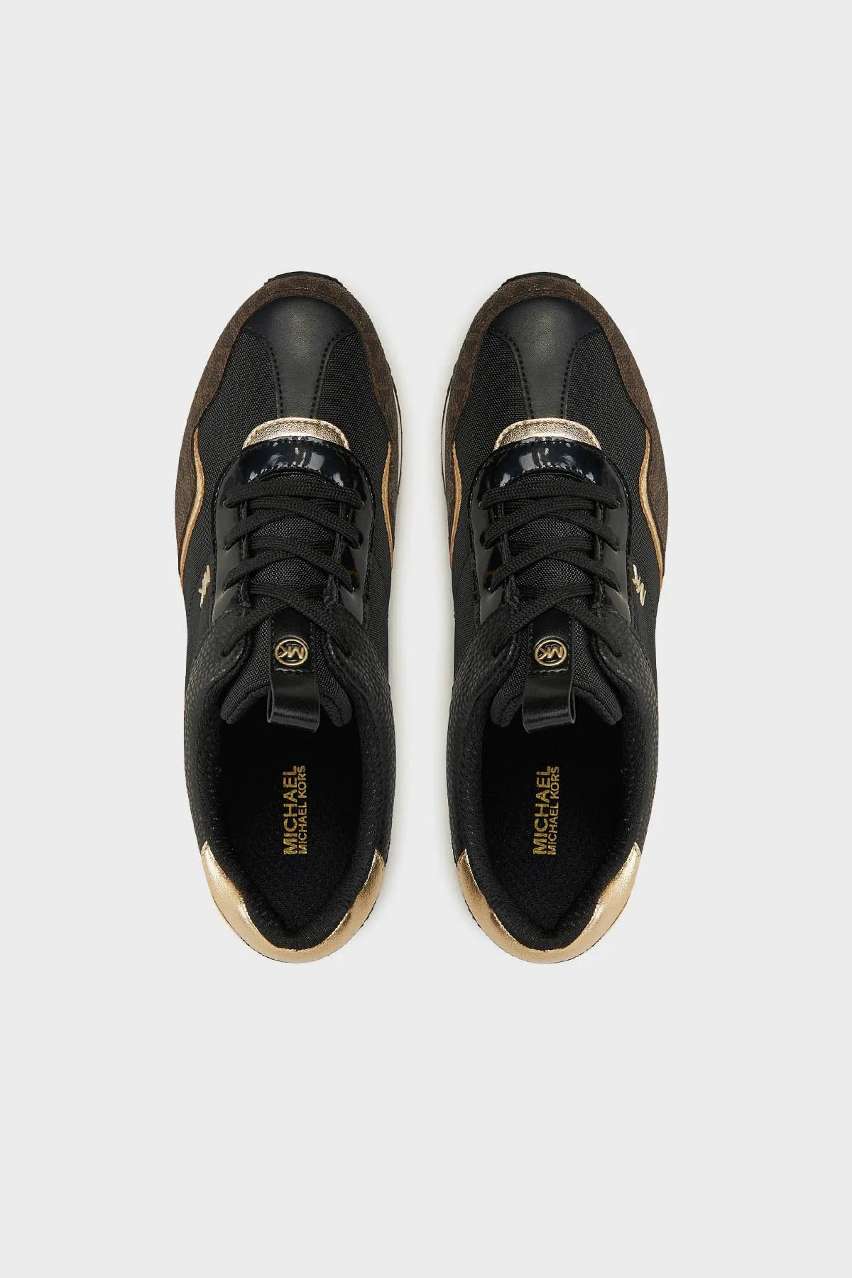 Michael Kors Logolu Kalın Tabanlı Sneaker 43R4RNFSCD007 Kadın Ayakkabı 43R4RNFSCD 007 SİYAH-KAHVE - 5