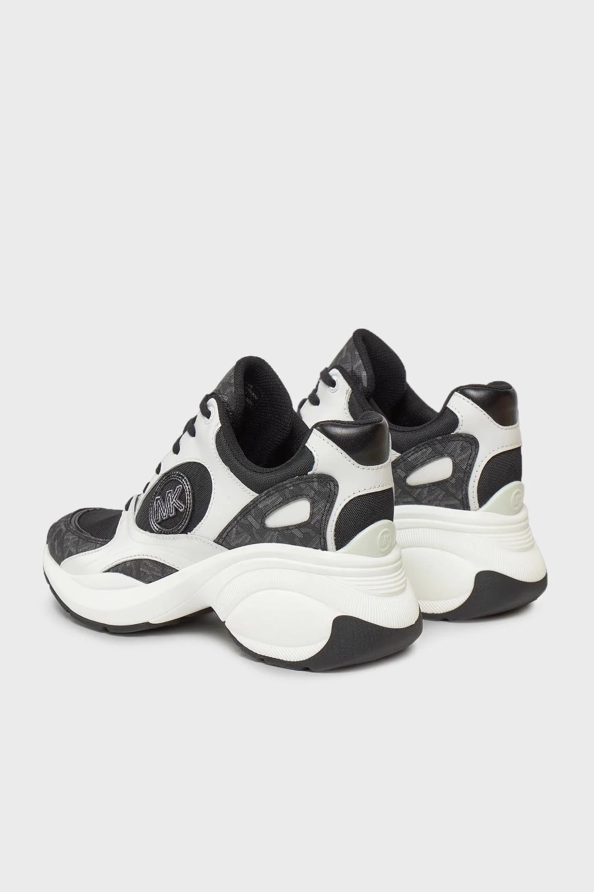 Michael Kors Logolu Kalın Tabanlı Sneaker 43R4ZUFS2D001 Bayan Ayakkabı 43R4ZUFS2D 001 SİYAH-BEYAZ - 3
