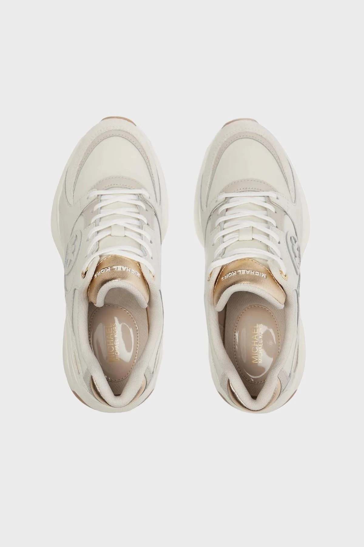 Michael Kors Logolu Kalın Tabanlı Sneaker 43S4ZUFS2D795 Bayan Ayakkabı 43S4ZUFS2D 795 GRİ - 5