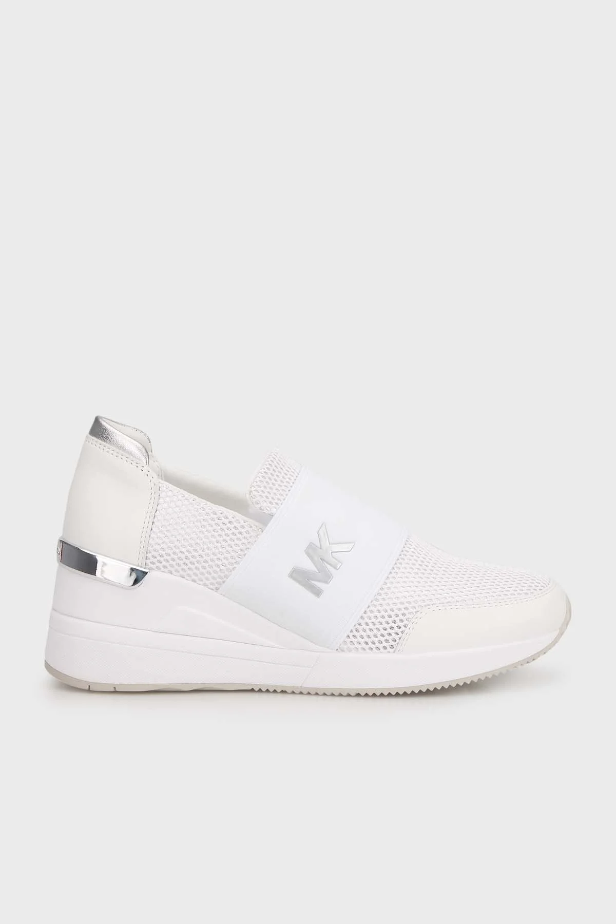 Michael Kors Logolu Kalın Tabanlı Sneaker 43T0FXFS5040 Bayan Ayakkabı 43T0FXFS5D 040 B BEYAZ - 1