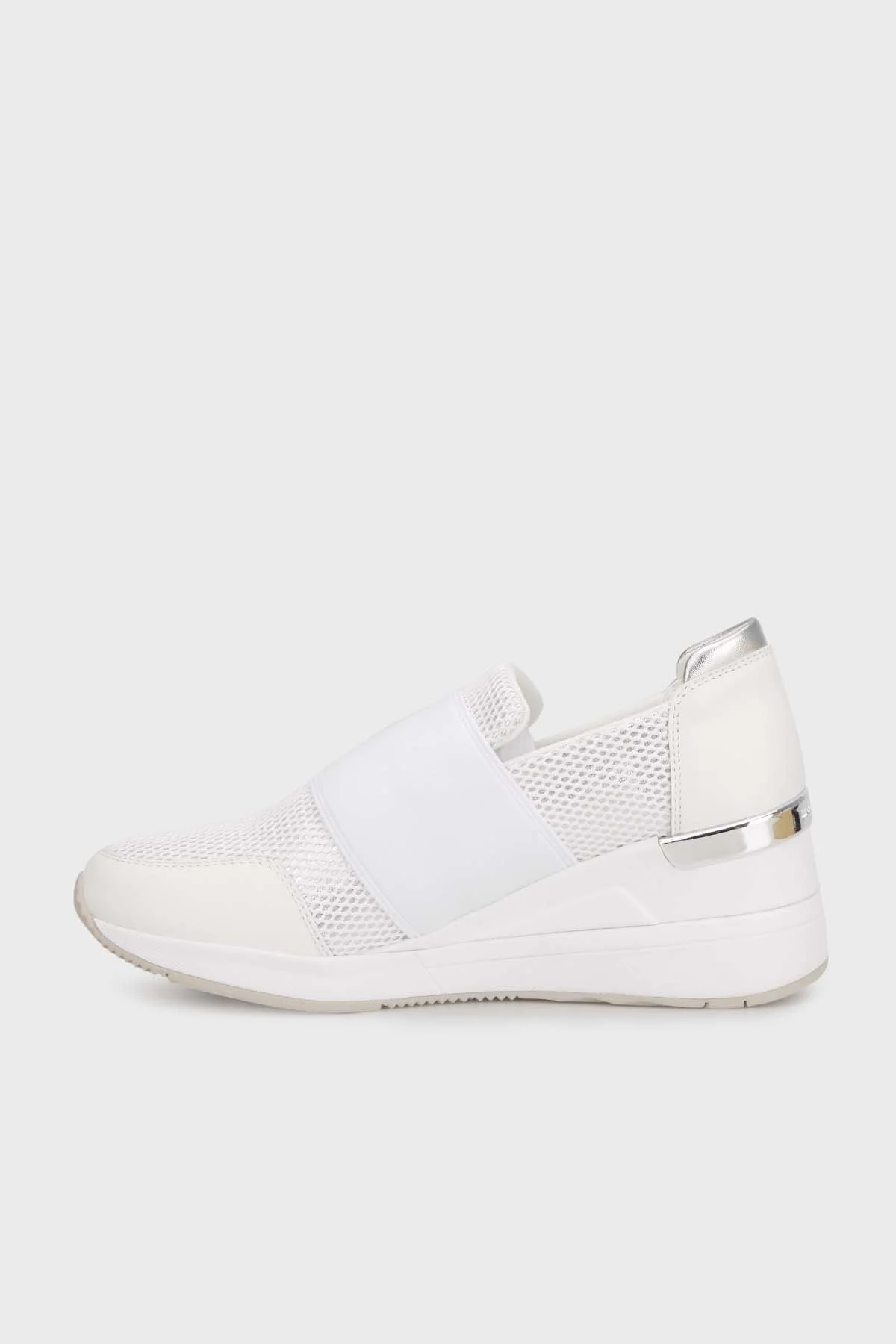 Michael Kors Logolu Kalın Tabanlı Sneaker 43T0FXFS5040 Bayan Ayakkabı 43T0FXFS5D 040 B BEYAZ - 2