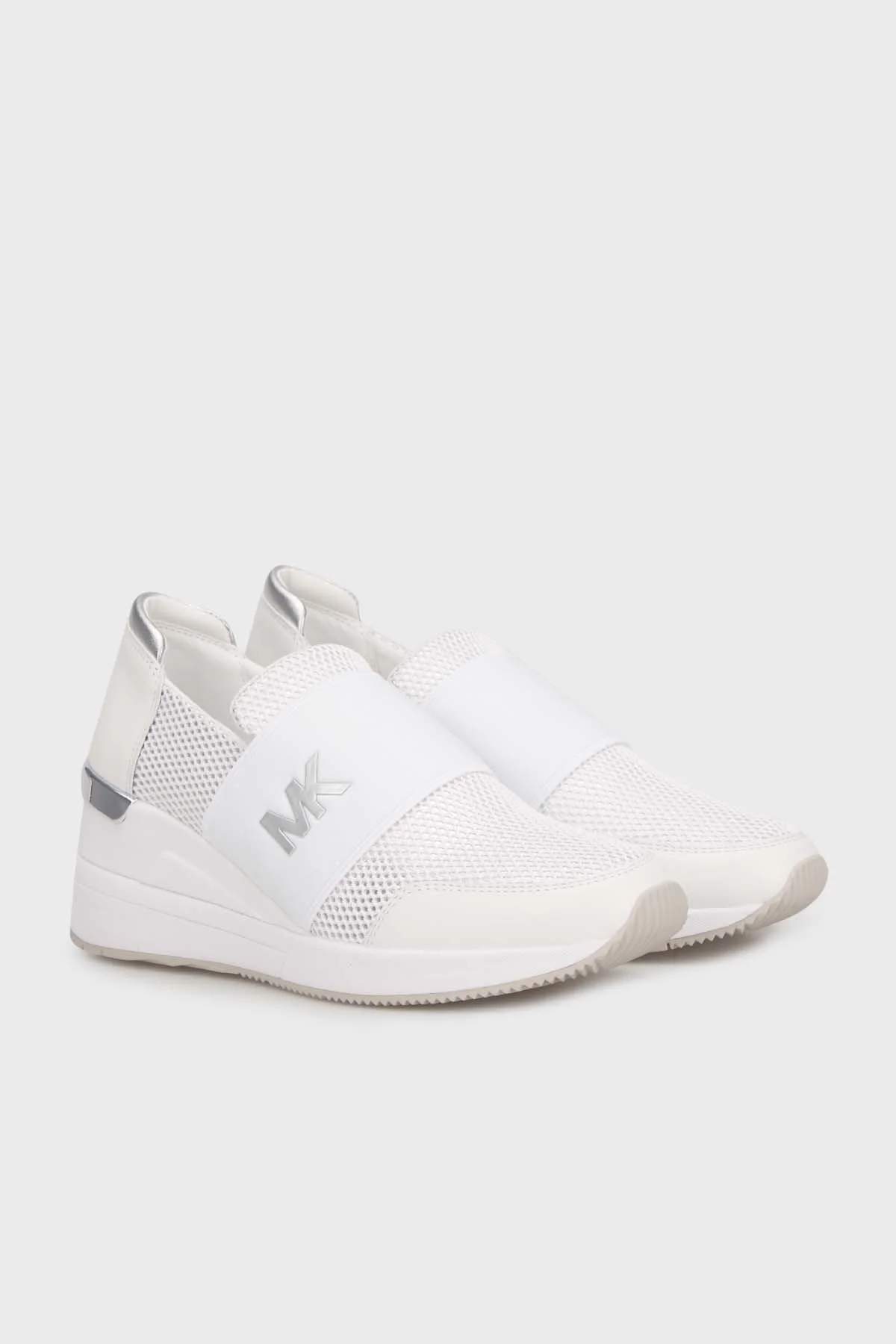 Michael Kors Logolu Kalın Tabanlı Sneaker 43T0FXFS5040 Bayan Ayakkabı 43T0FXFS5D 040 B BEYAZ - 3