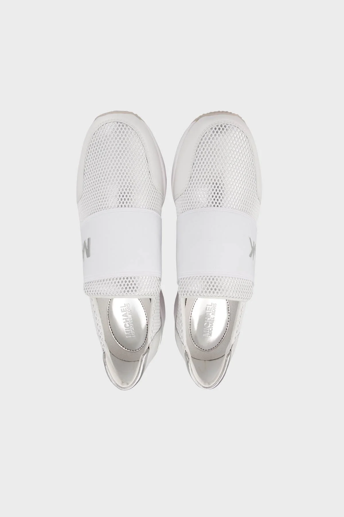 Michael Kors Logolu Kalın Tabanlı Sneaker 43T0FXFS5040 Bayan Ayakkabı 43T0FXFS5D 040 B BEYAZ - 5