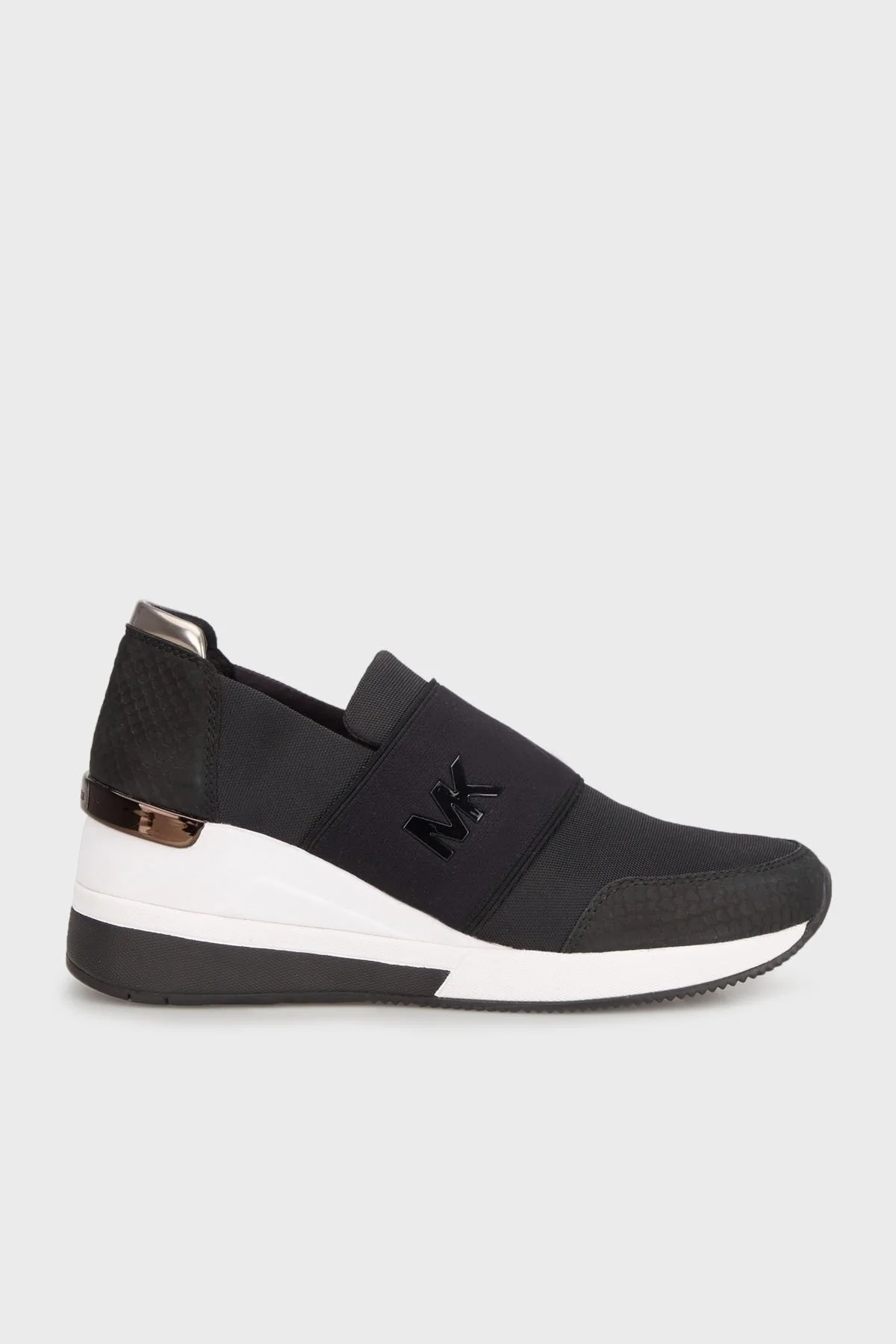 Michael Kors Logolu Kalın Tabanlı Sneaker 43T0FXFS5040 Bayan Ayakkabı 43T0FXFS5D 040 B SİYAH - 1