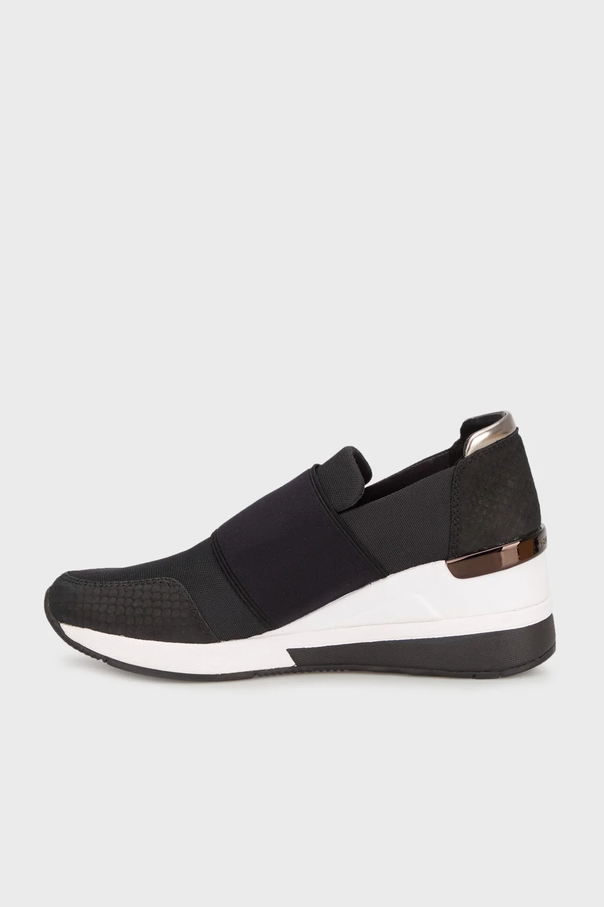Michael Kors Logolu Kalın Tabanlı Sneaker 43T0FXFS5040 Bayan Ayakkabı 43T0FXFS5D 040 B SİYAH - 2