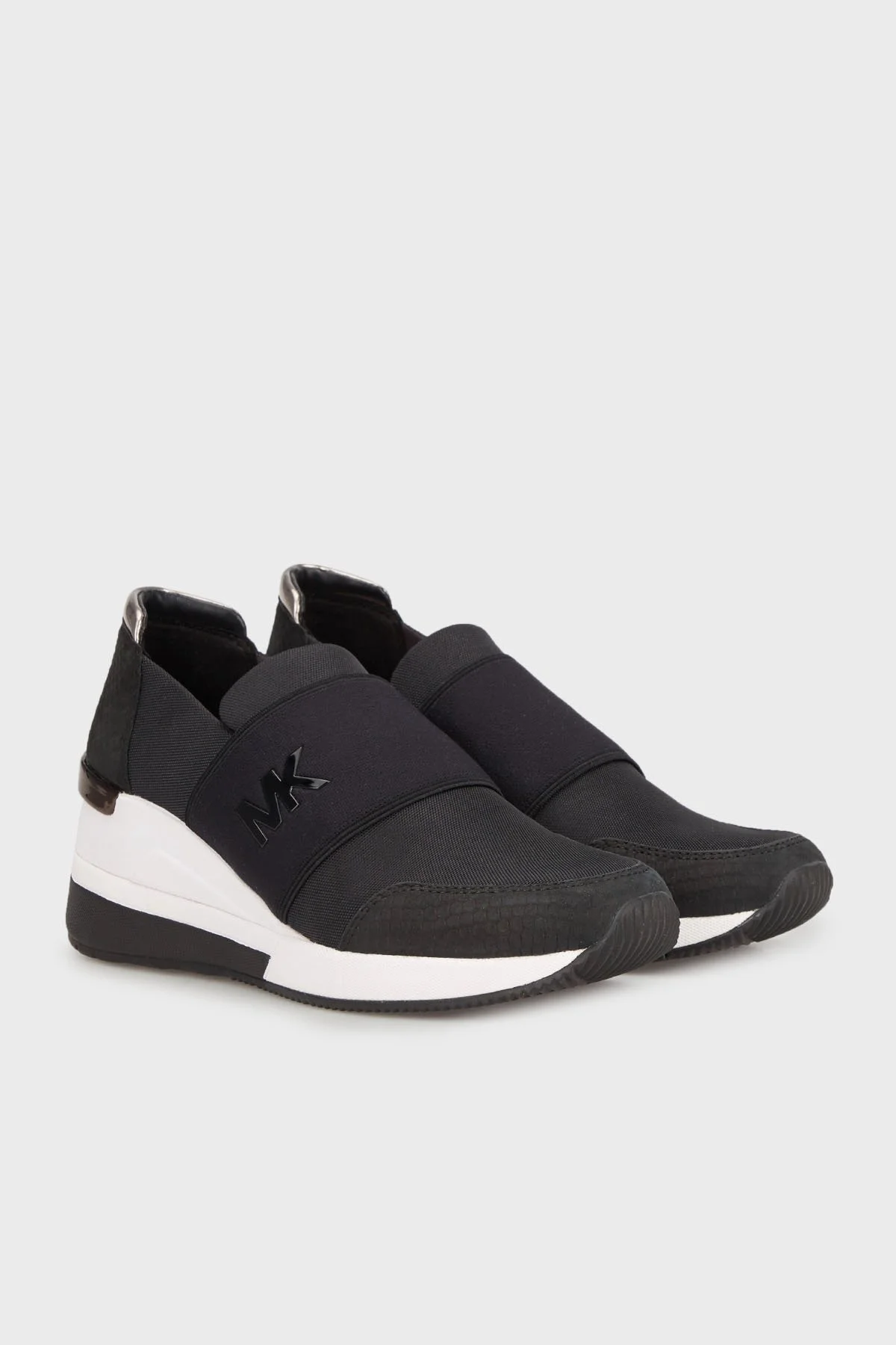 Michael Kors Logolu Kalın Tabanlı Sneaker 43T0FXFS5040 Bayan Ayakkabı 43T0FXFS5D 040 B SİYAH - 3