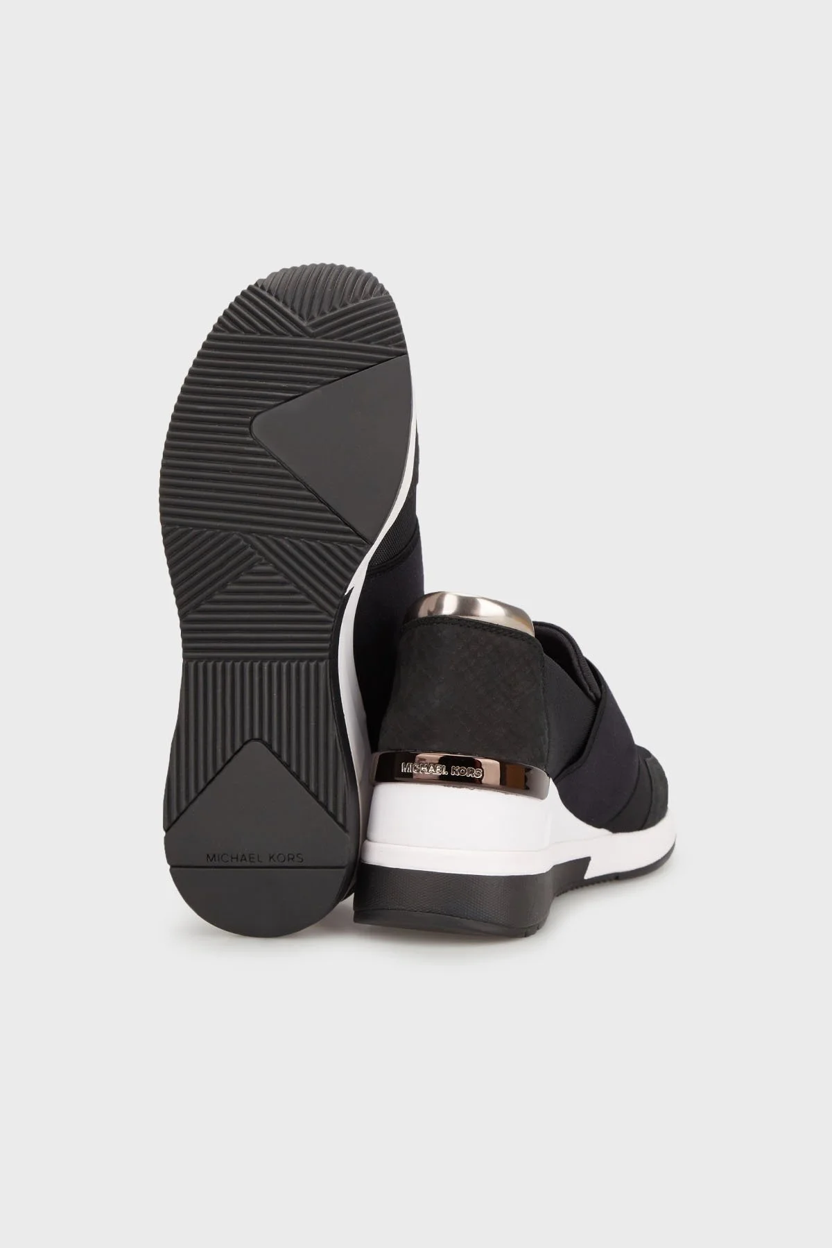Michael Kors Logolu Kalın Tabanlı Sneaker 43T0FXFS5040 Bayan Ayakkabı 43T0FXFS5D 040 B SİYAH - 4