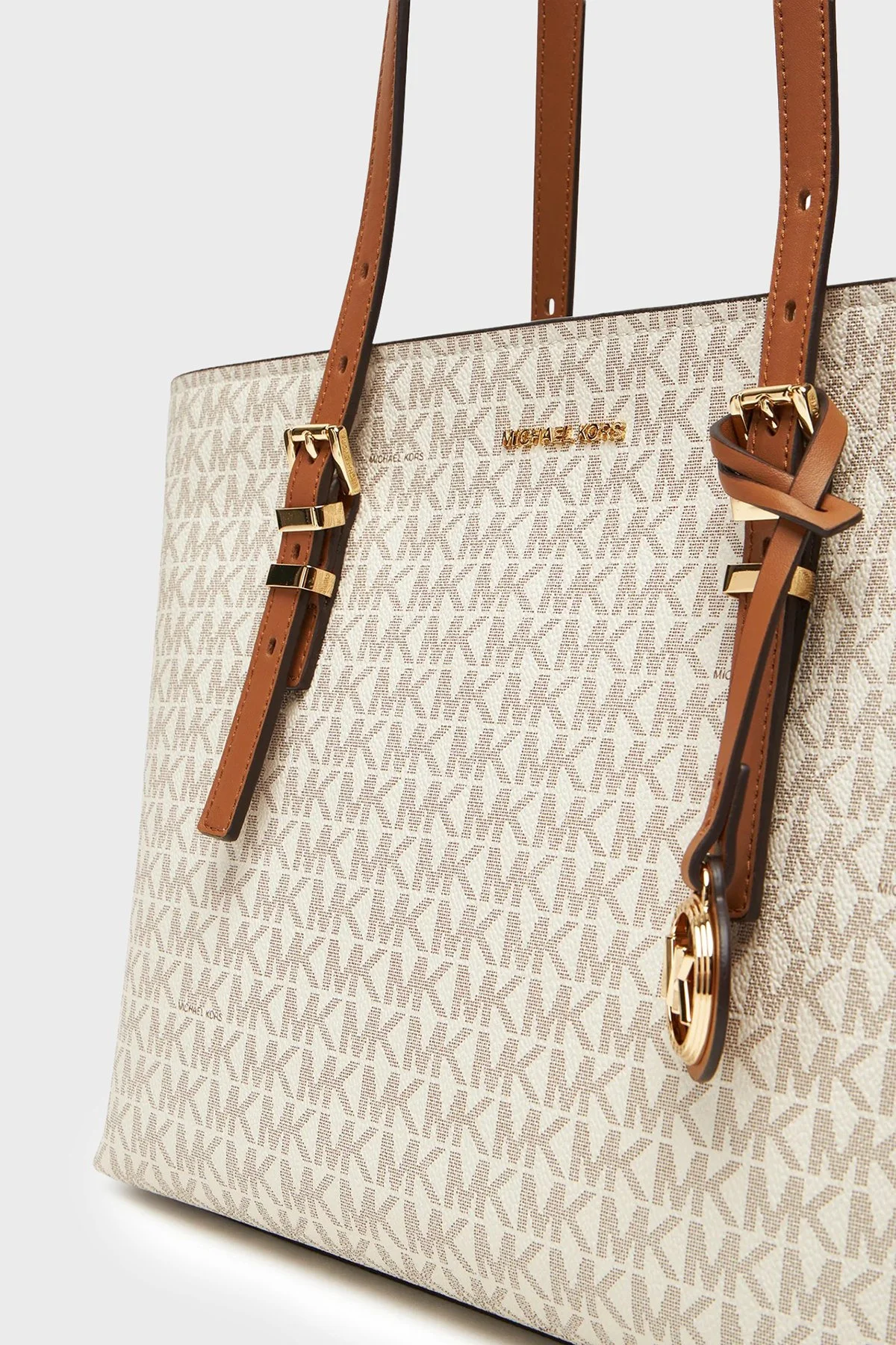 Michael Kors Logolu Omuz Askılı 30T5GQNT2B149 Kadın Çanta 30T5GQNT2B 149 Ekru - 4