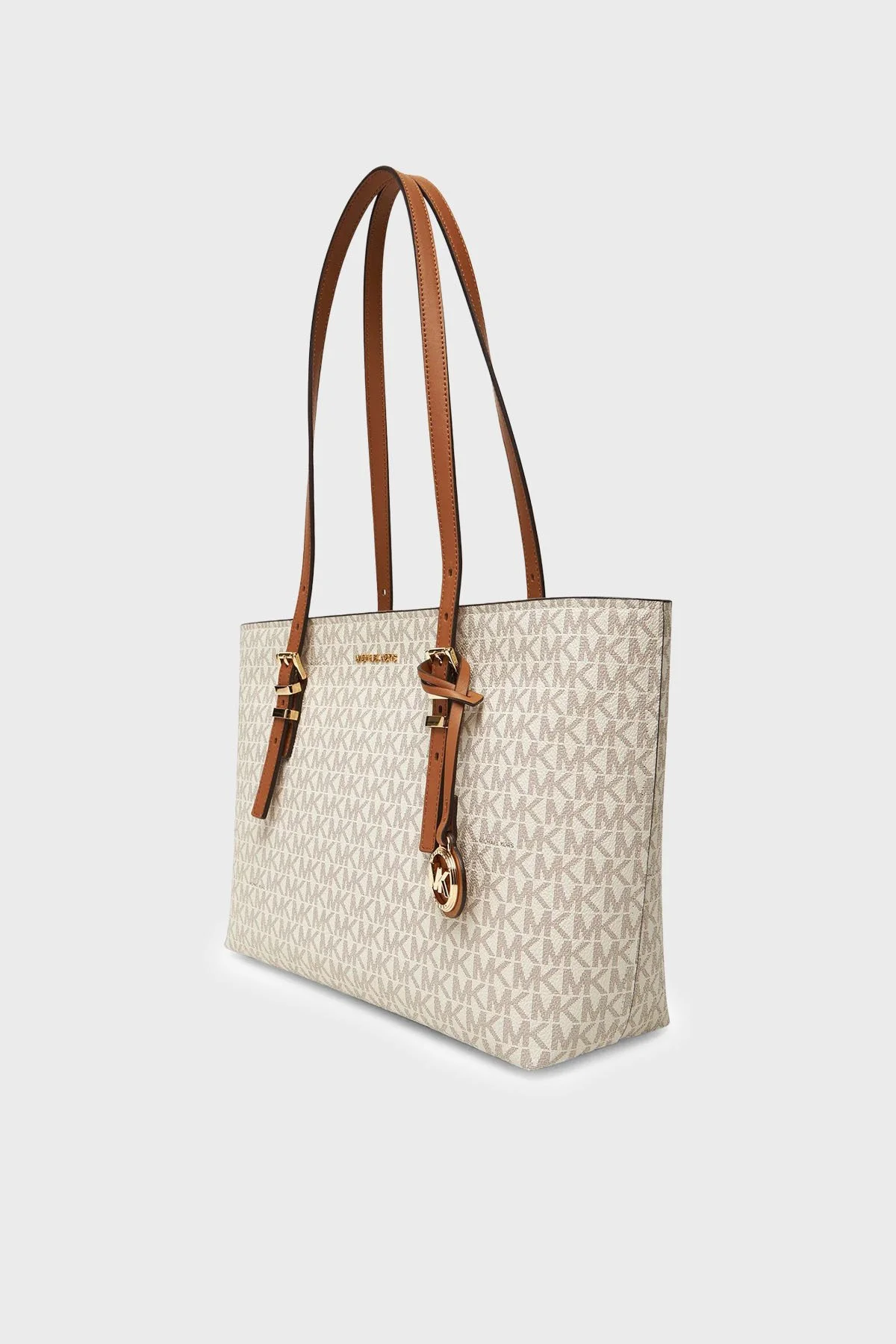 Michael Kors Logolu Omuz Askılı 30T5GQNT2B149 Kadın Çanta 30T5GQNT2B 149 Ekru - 5
