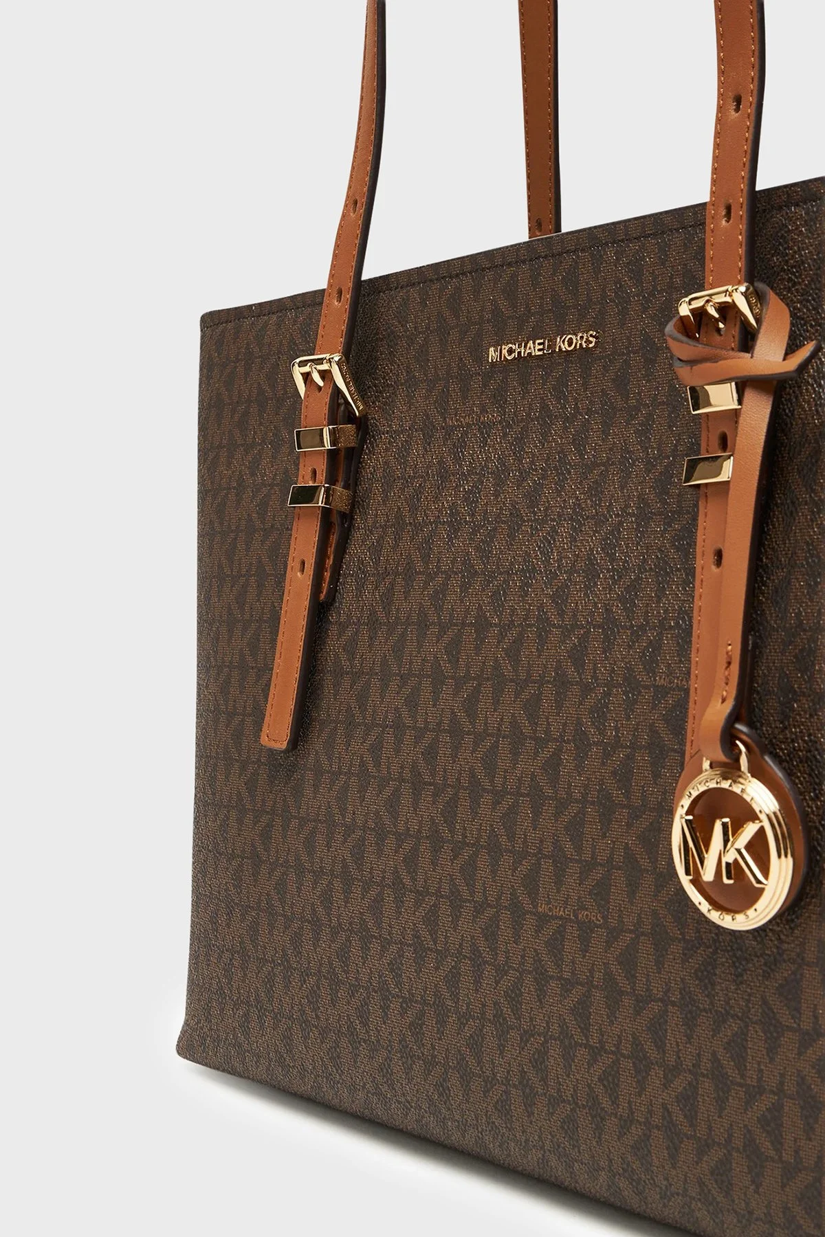 Michael Kors Logolu Omuz Askılı 30T5GQNT2B252 Kadın Çanta 30T5GQNT2B 252 Kahve - 4
