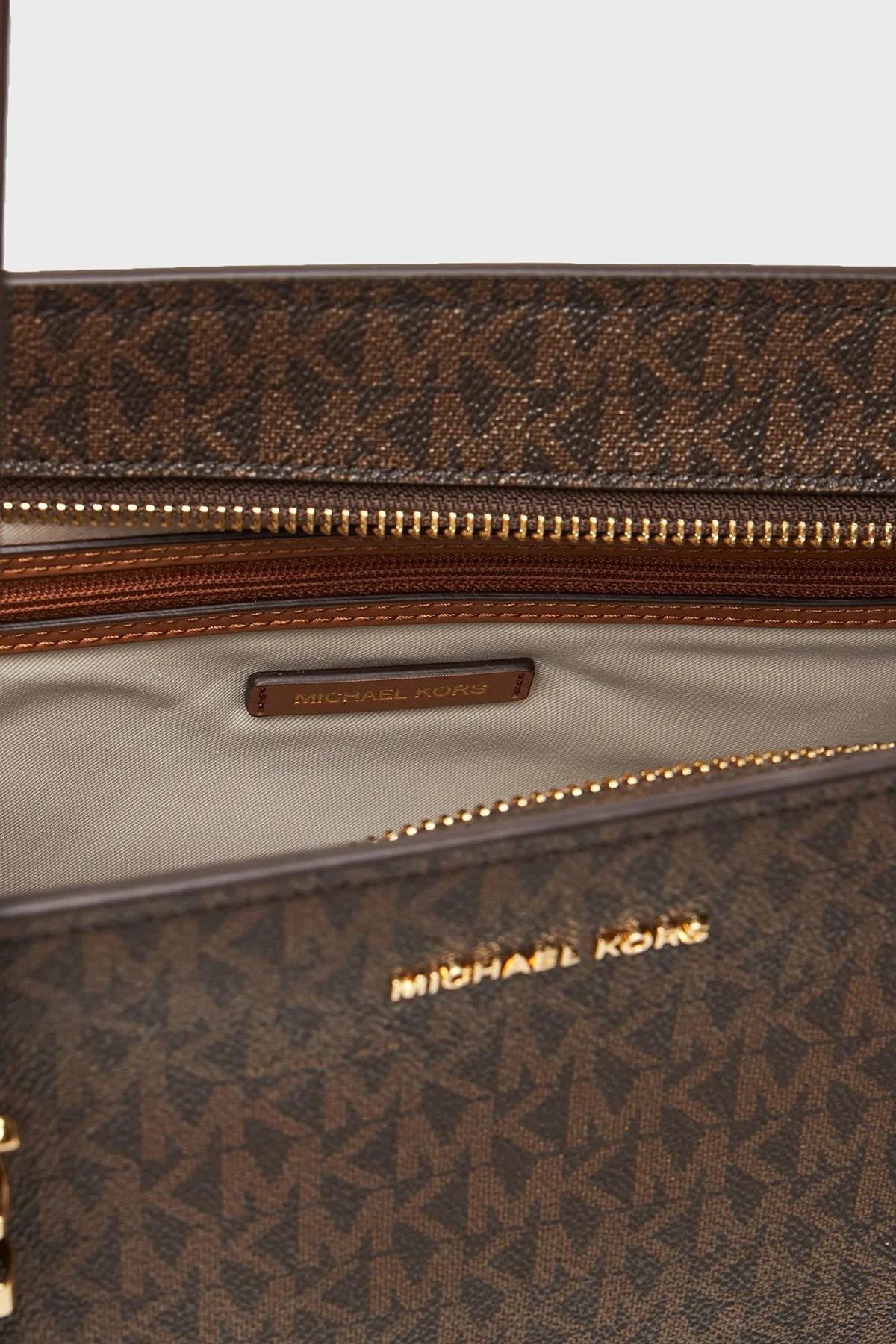 Michael Kors Logolu Omuz Askılı 30T5GQNT2B252 Kadın Çanta 30T5GQNT2B 252 Kahve - 6