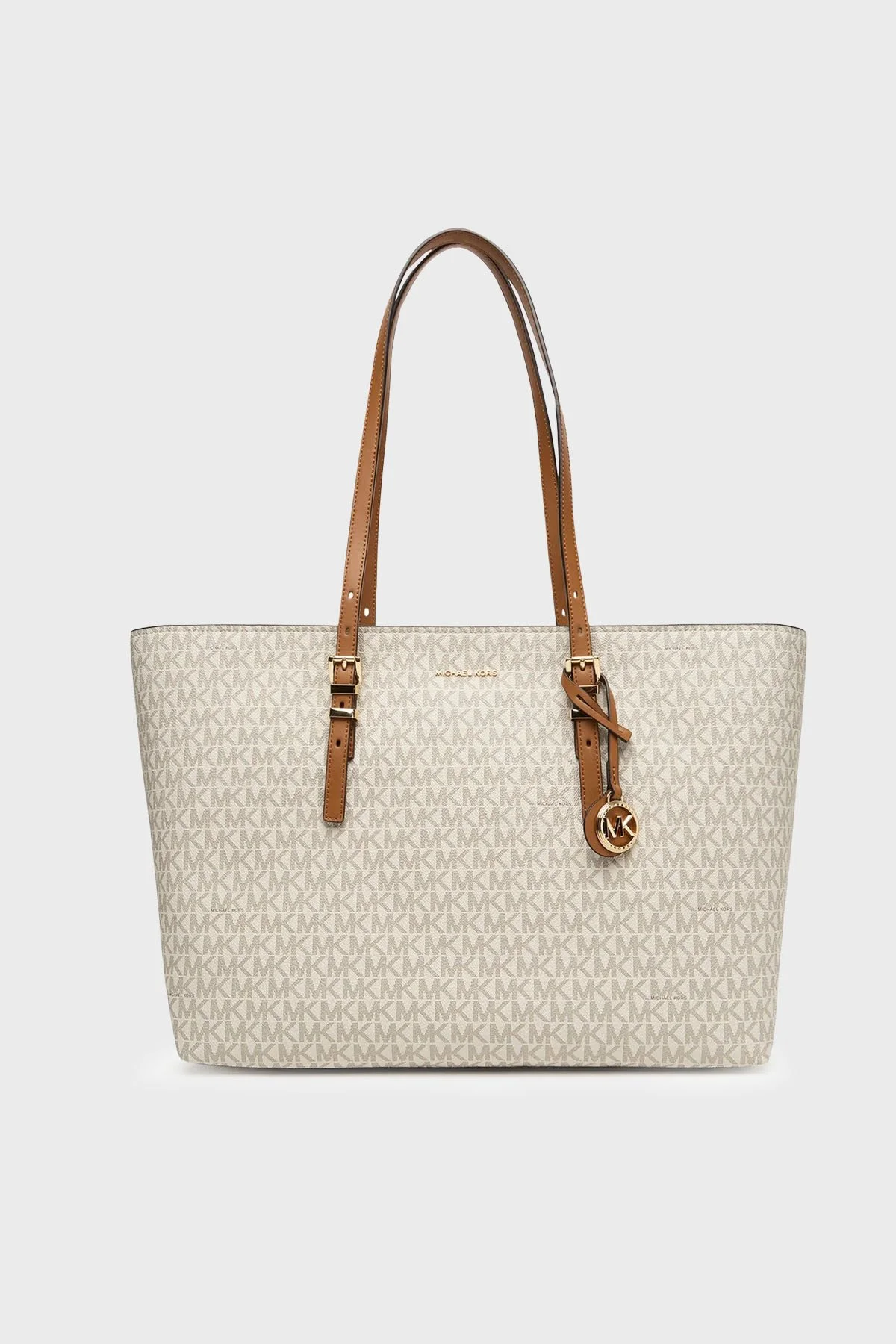 Michael Kors Logolu Omuz Askılı 30T5GQNT9B149 Kadın Çanta 30T5GQNT9B 149 Ekru - 1