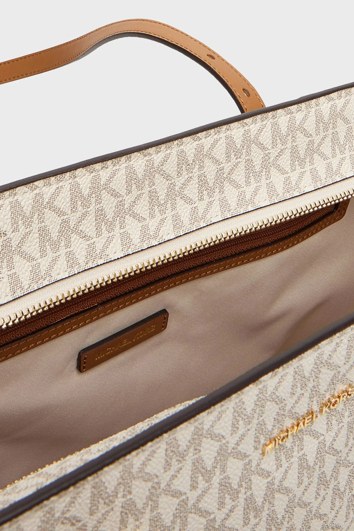 Michael Kors Logolu Omuz Askılı 30T5GQNT9B149 Kadın Çanta 30T5GQNT9B 149 Ekru - 5