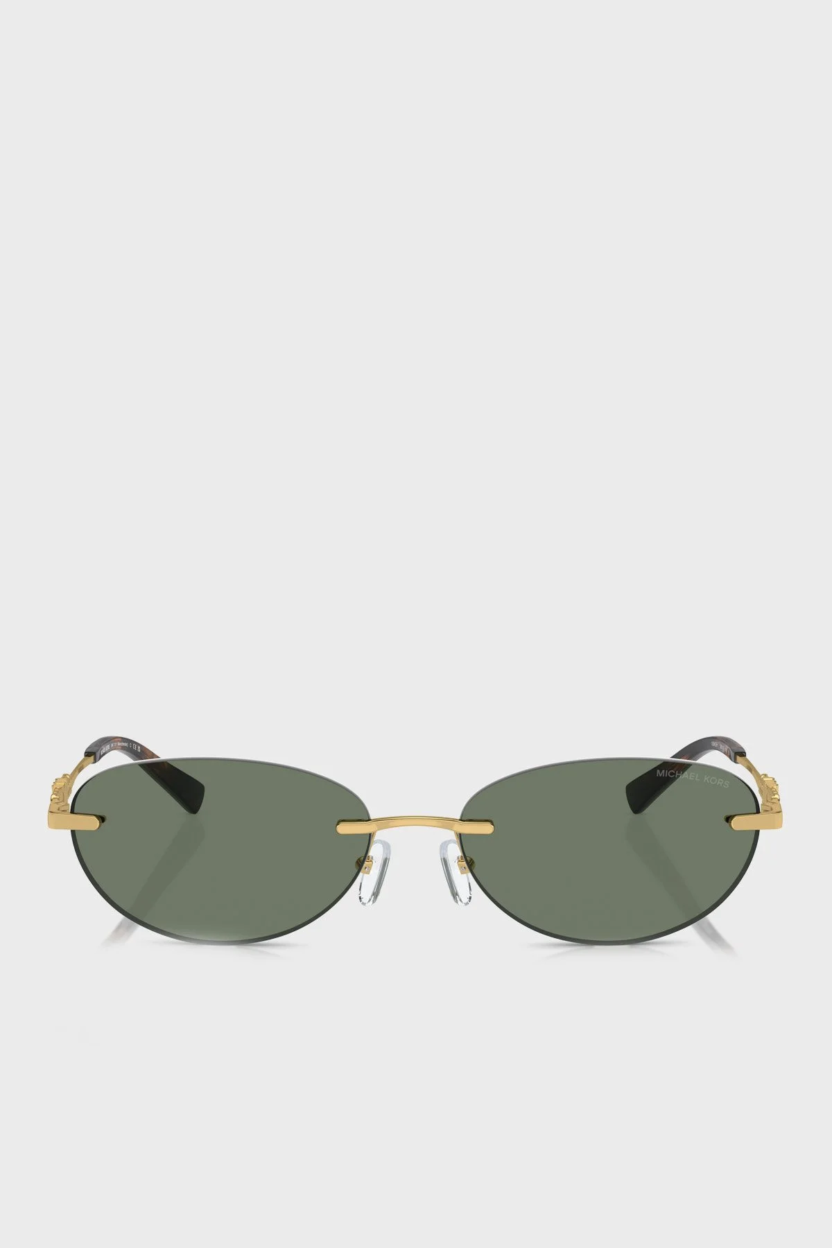 Michael Kors Logolu Oval Güneş 0MK115118963H58 Bayan Gözlük 0MK1151 18963H 58 Yeşil - 3