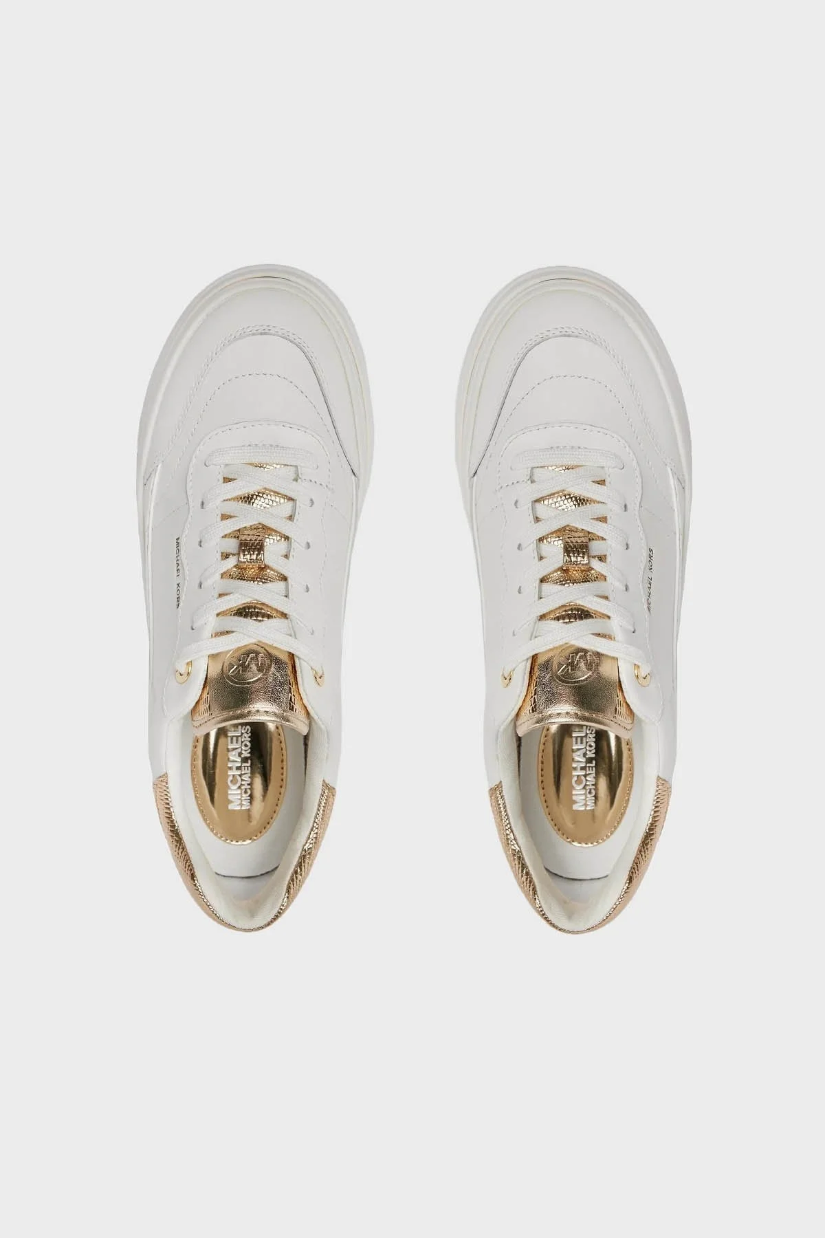 Michael Kors Logolu Platform Deri Sneaker 43R4HYFS2L740 Bayan Ayakkabı 43R4HYFS2L 740 BEYAZ - 6