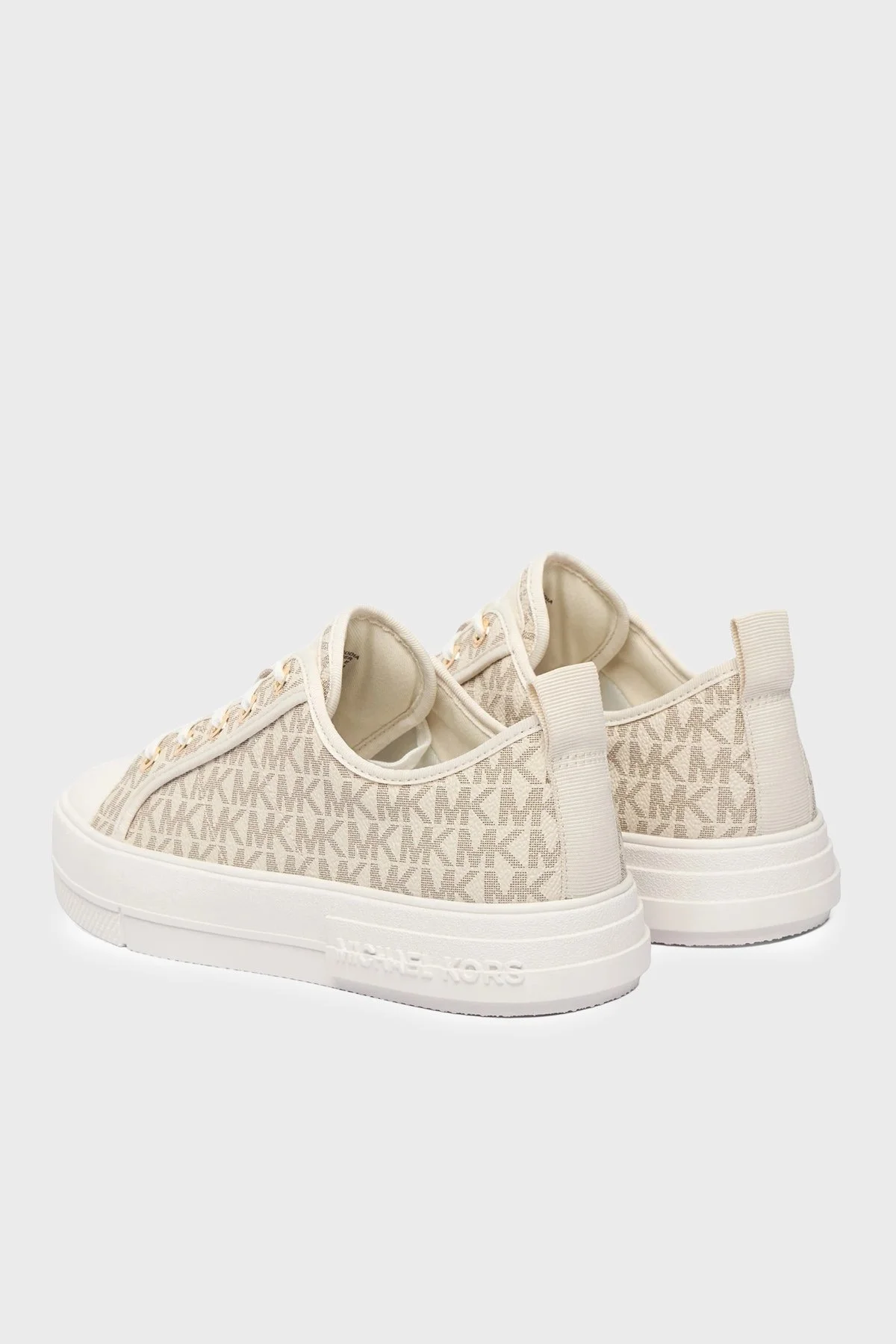 Michael Kors Logolu Platform Sneaker 43F5EYFS1B150 Kadın Ayakkabı 43F5EYFS1B 150 Ekru - 4