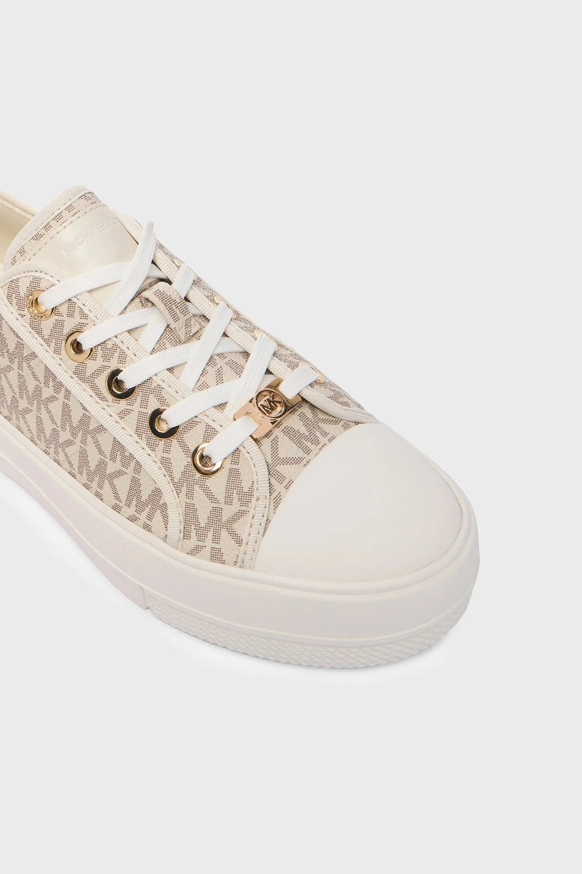 Michael Kors Logolu Platform Sneaker 43F5EYFS1B150 Kadın Ayakkabı 43F5EYFS1B 150 Ekru - 5