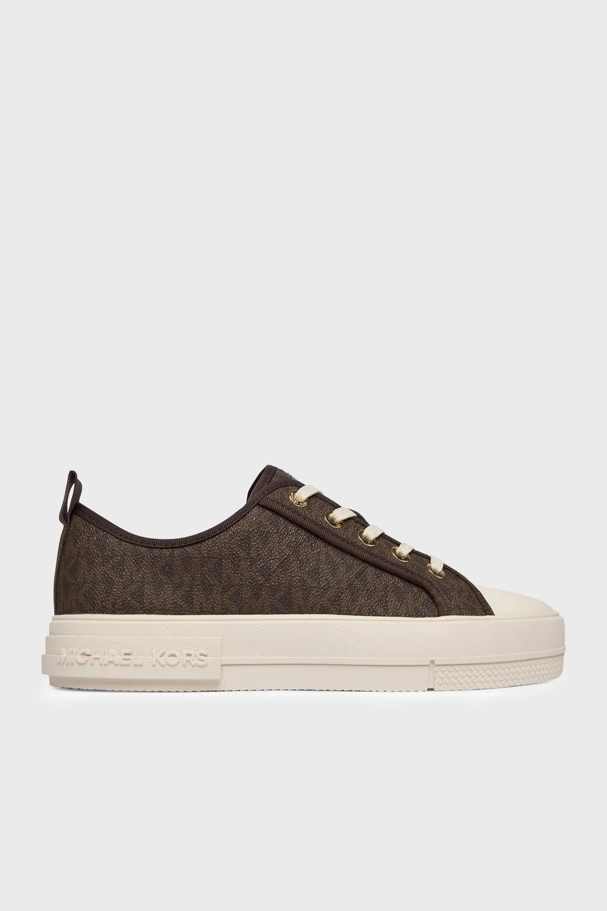 Michael Kors Logolu Platform Sneaker 43F5EYFS1B200 Kadın Ayakkabı 43F5EYFS1B 200 Kahve - 1