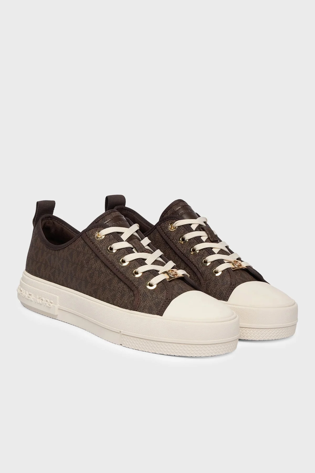 Michael Kors Logolu Platform Sneaker 43F5EYFS1B200 Kadın Ayakkabı 43F5EYFS1B 200 Kahve - 2