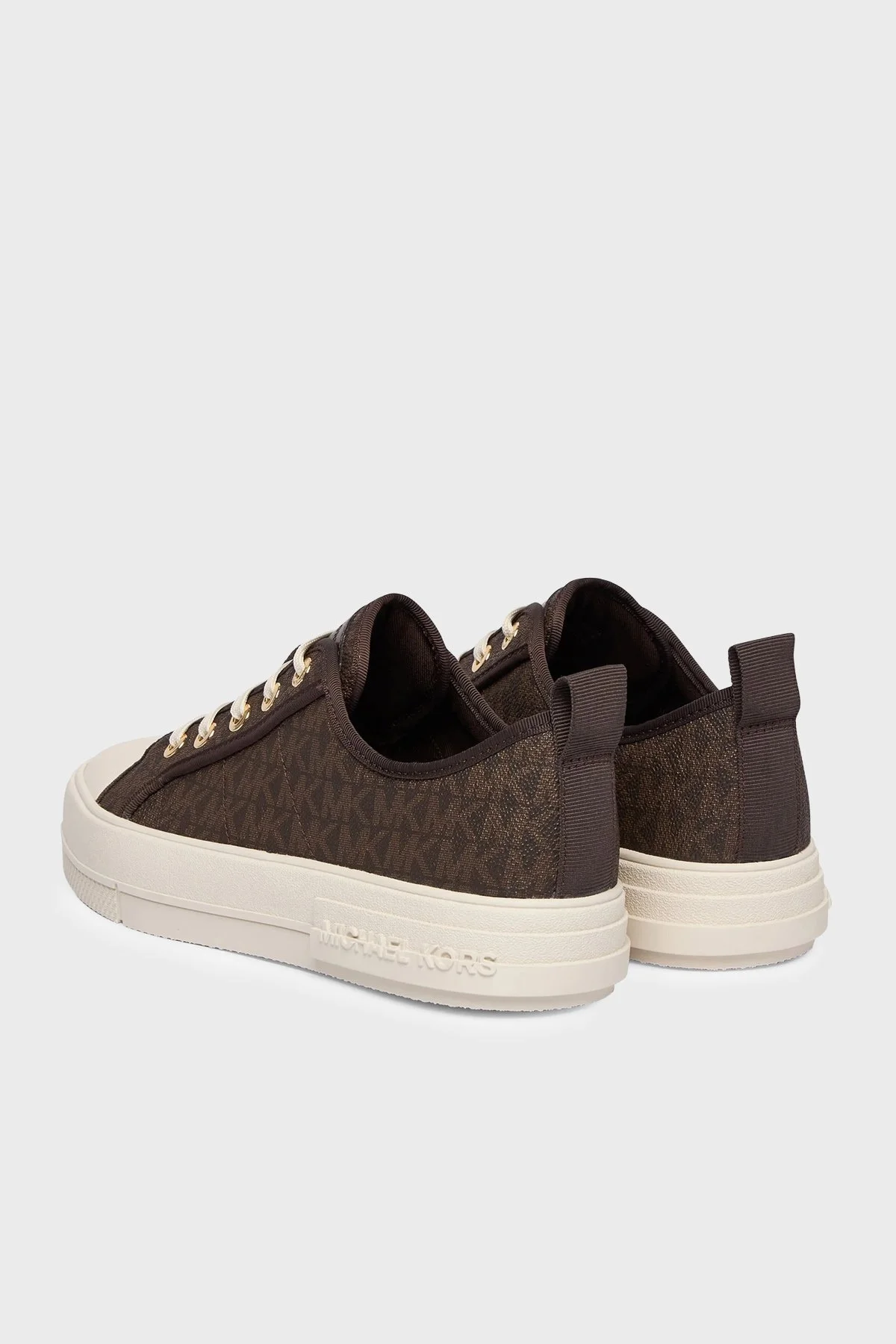 Michael Kors Logolu Platform Sneaker 43F5EYFS1B200 Kadın Ayakkabı 43F5EYFS1B 200 Kahve - 4