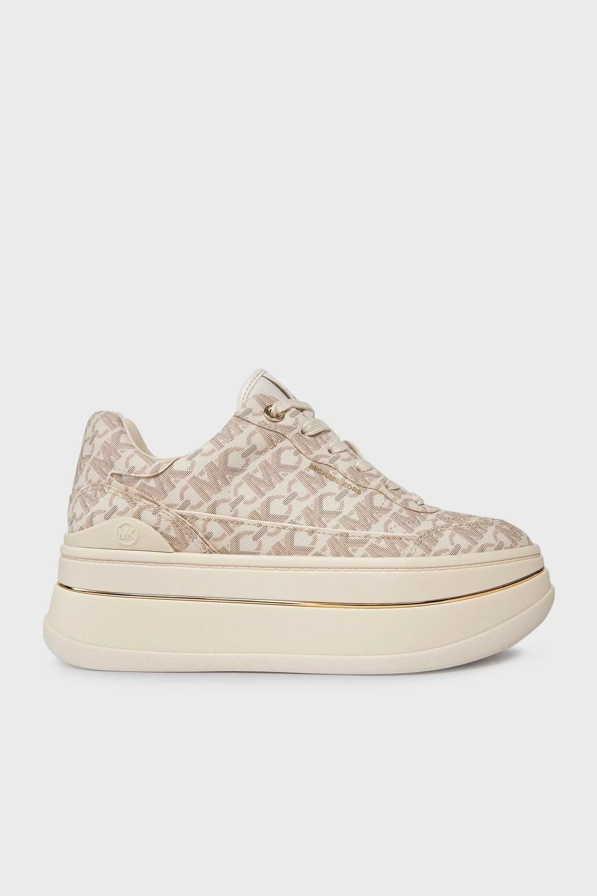 Michael Kors Logolu Platform Sneaker 43R4HYFS1B150 Bayan Ayakkabı 43R4HYFS1B 150 BEJ - 1