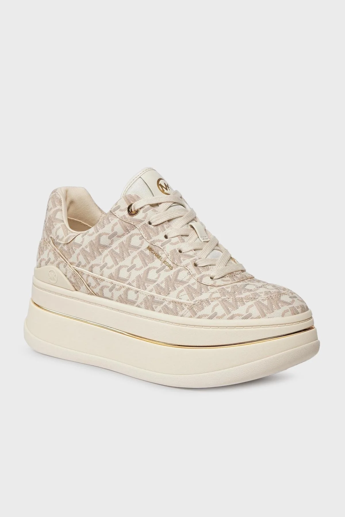 Michael Kors Logolu Platform Sneaker 43R4HYFS1B150 Bayan Ayakkabı 43R4HYFS1B 150 BEJ - 3