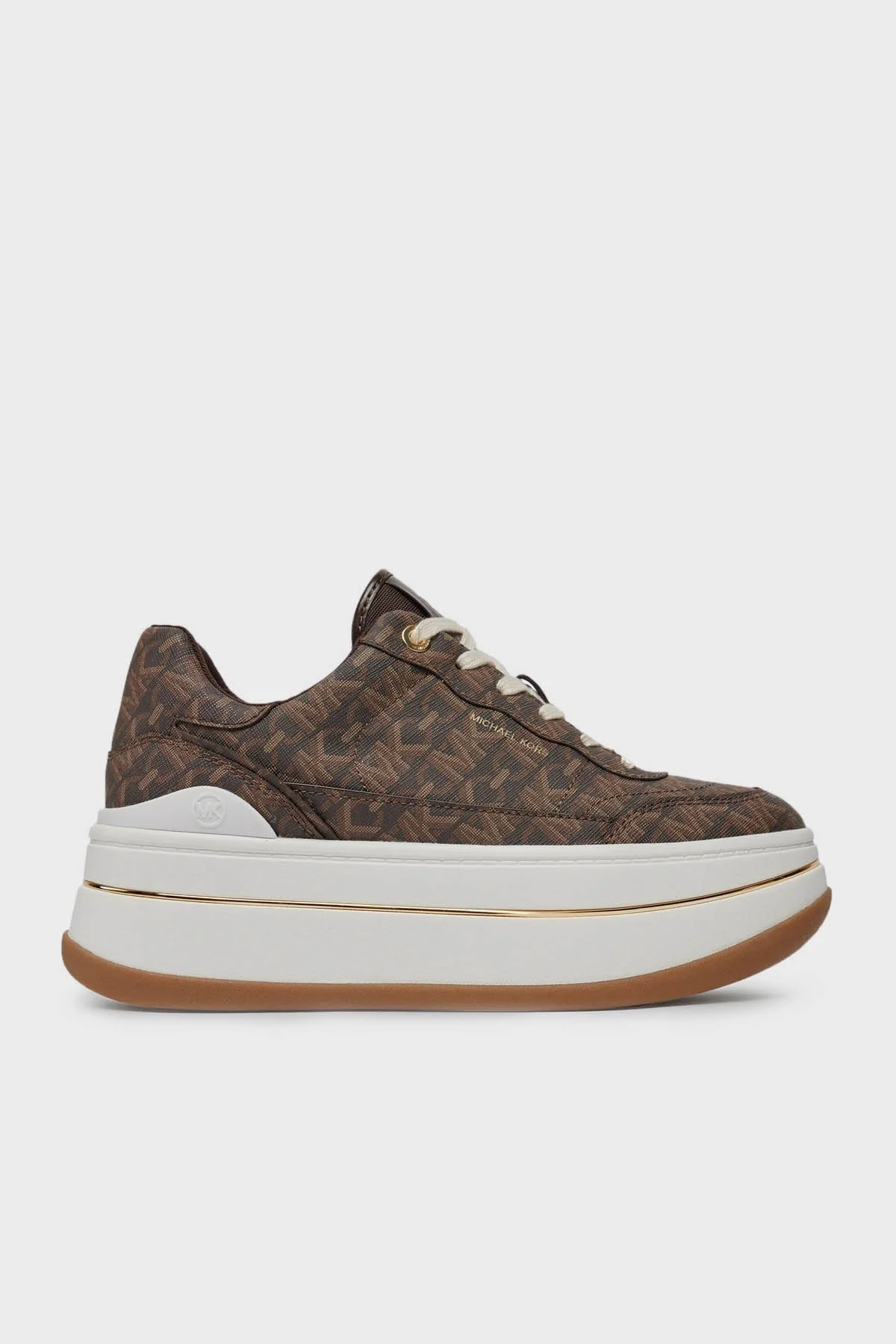 Michael Kors Logolu Platform Sneaker 43R4HYFS1B200 Bayan Ayakkabı 43R4HYFS1B 200 KAHVE - 1