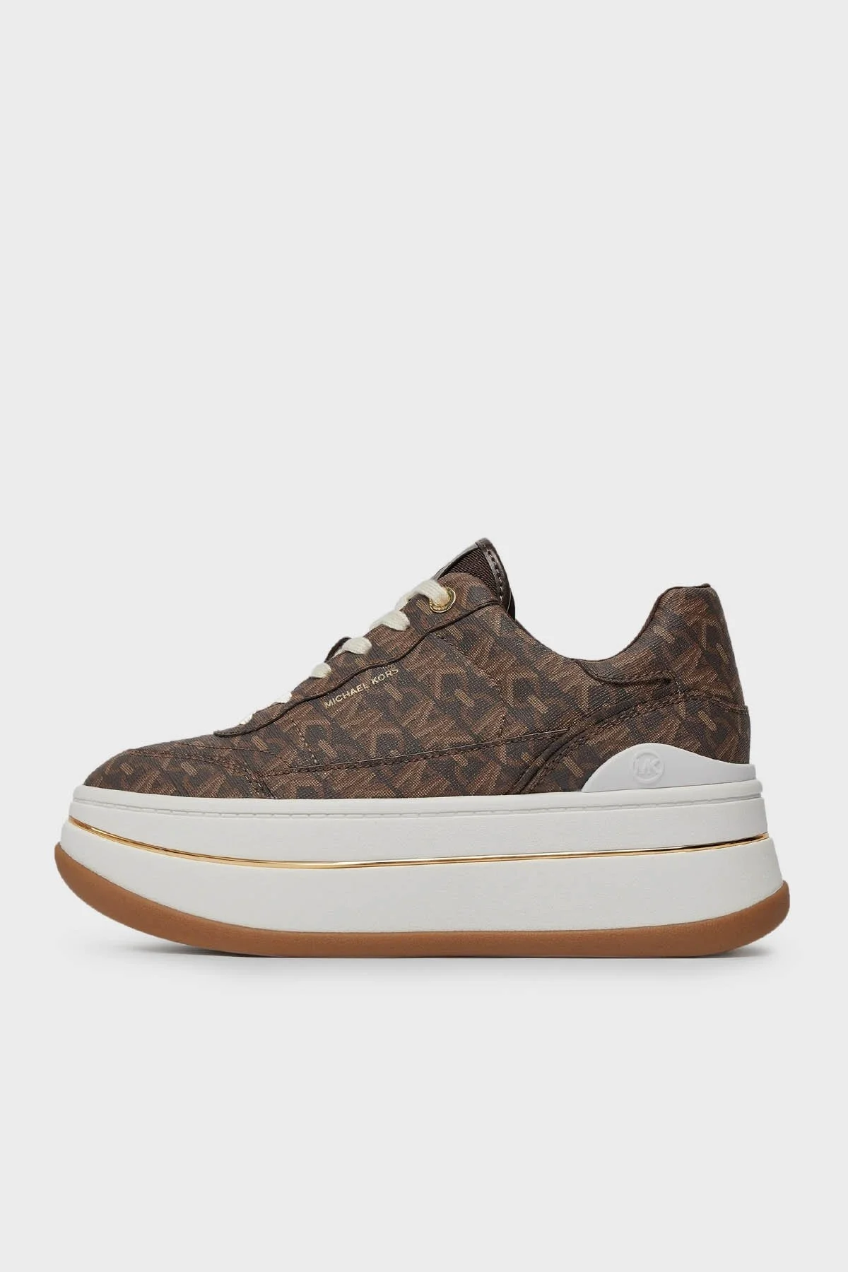 Michael Kors Logolu Platform Sneaker 43R4HYFS1B200 Bayan Ayakkabı 43R4HYFS1B 200 KAHVE - 2