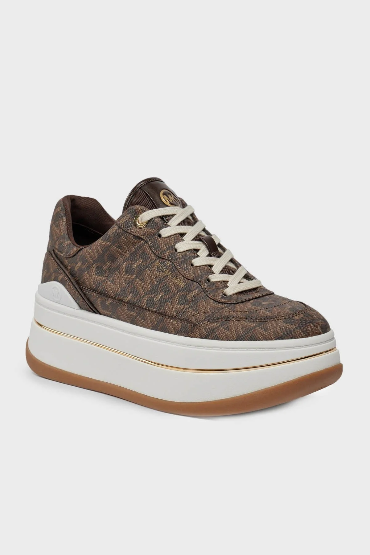 Michael Kors Logolu Platform Sneaker 43R4HYFS1B200 Bayan Ayakkabı 43R4HYFS1B 200 KAHVE - 6