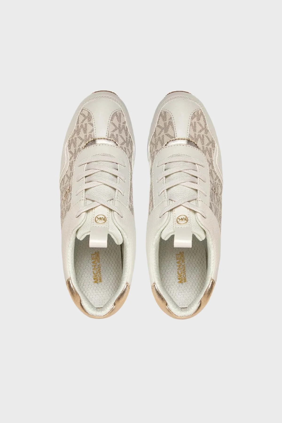 Michael Kors Logolu Platform Sneaker 43R4RNFSAB150 Kadın Ayakkabı 43R4RNFSAB 150 BEJ - 4