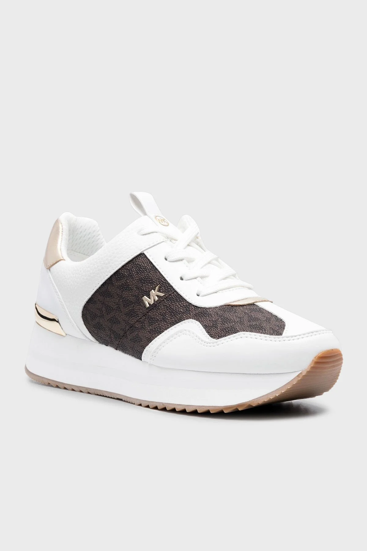 Michael Kors Logolu Platform Sneaker 43R4RNFSAB200 Bayan Ayakkabı 43R4RNFSAB 200 KAHVE - 3