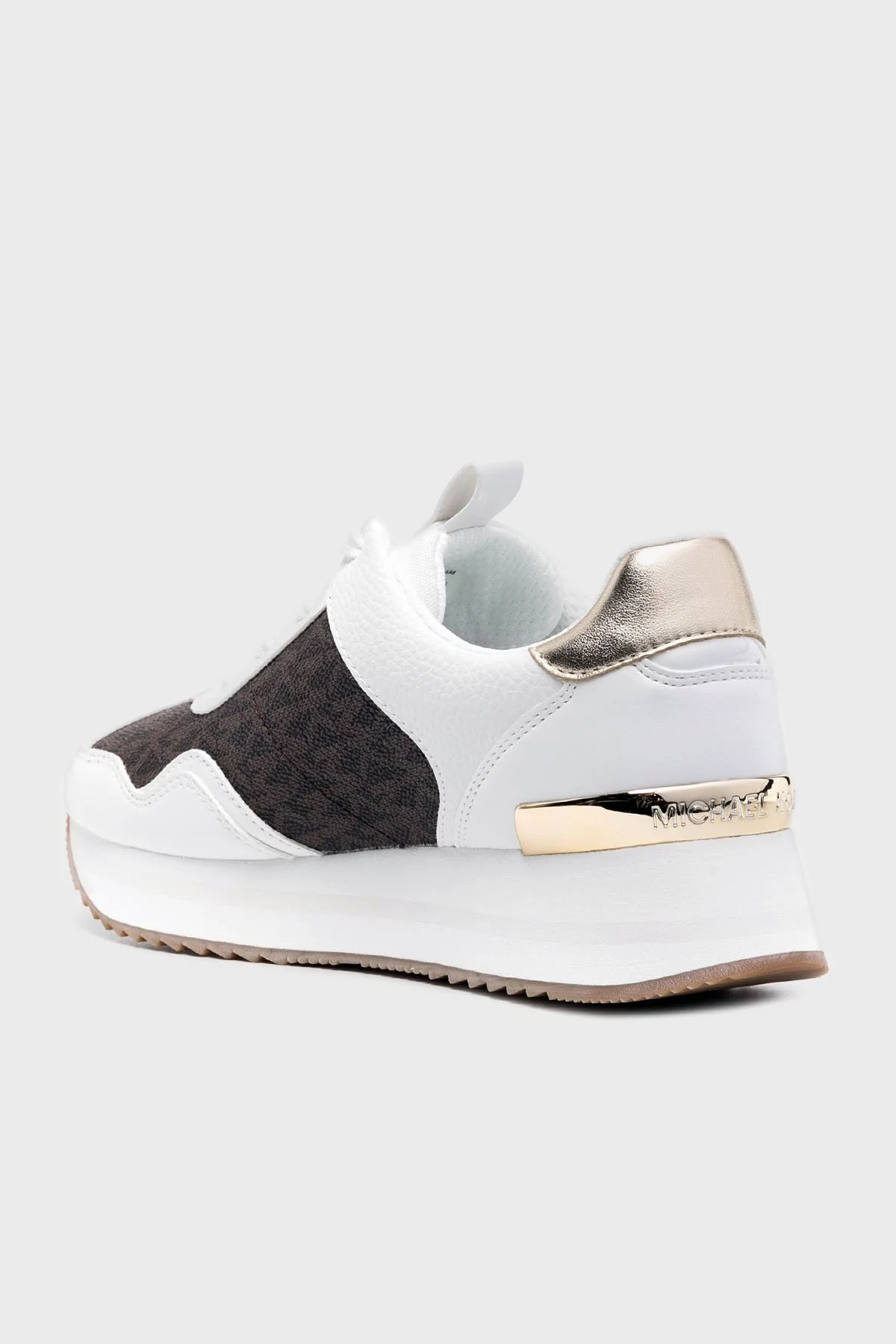 Michael Kors Logolu Platform Sneaker 43R4RNFSAB200 Kadın Ayakkabı 43R4RNFSAB 200 KAHVE - 2