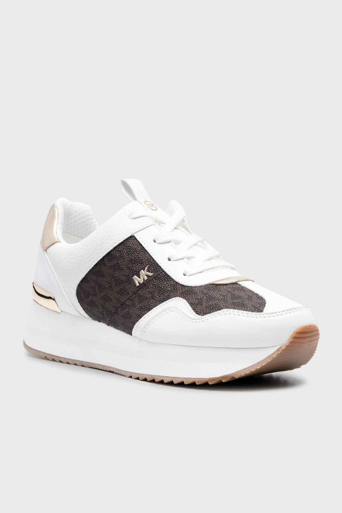 Michael Kors Logolu Platform Sneaker 43R4RNFSAB200 Kadın Ayakkabı 43R4RNFSAB 200 KAHVE - 3