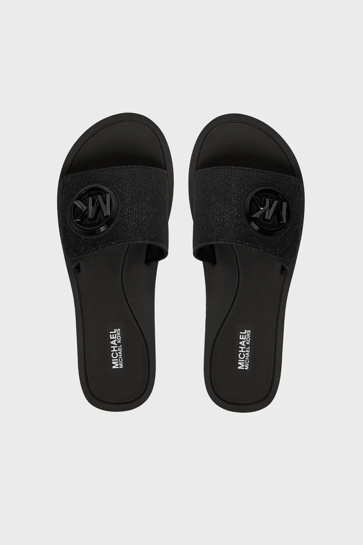 Michael Kors Logolu Simli 40S4MKFA1D001 Bayan Terlik 40S4MKFA1D 001 SİYAH - 9