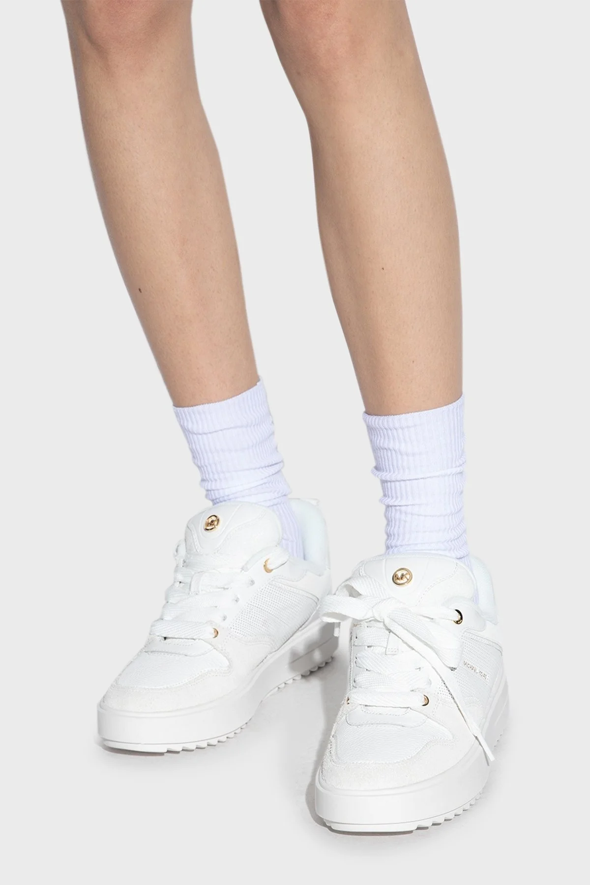 Michael Kors Logolu Sneaker 43F3RMFS1L085 Bayan Ayakkabı 43F3RMFS1L 085 BEYAZ - 2