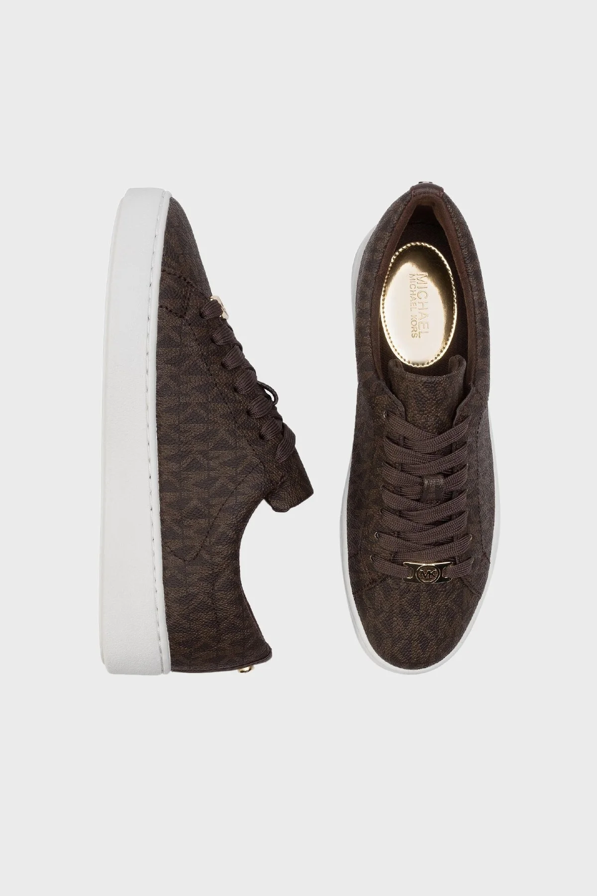 Michael Kors Logolu Sneaker 43R4KTFS1B200 Bayan Ayakkabı 43R4KTFS1B 200 KAHVE - 5