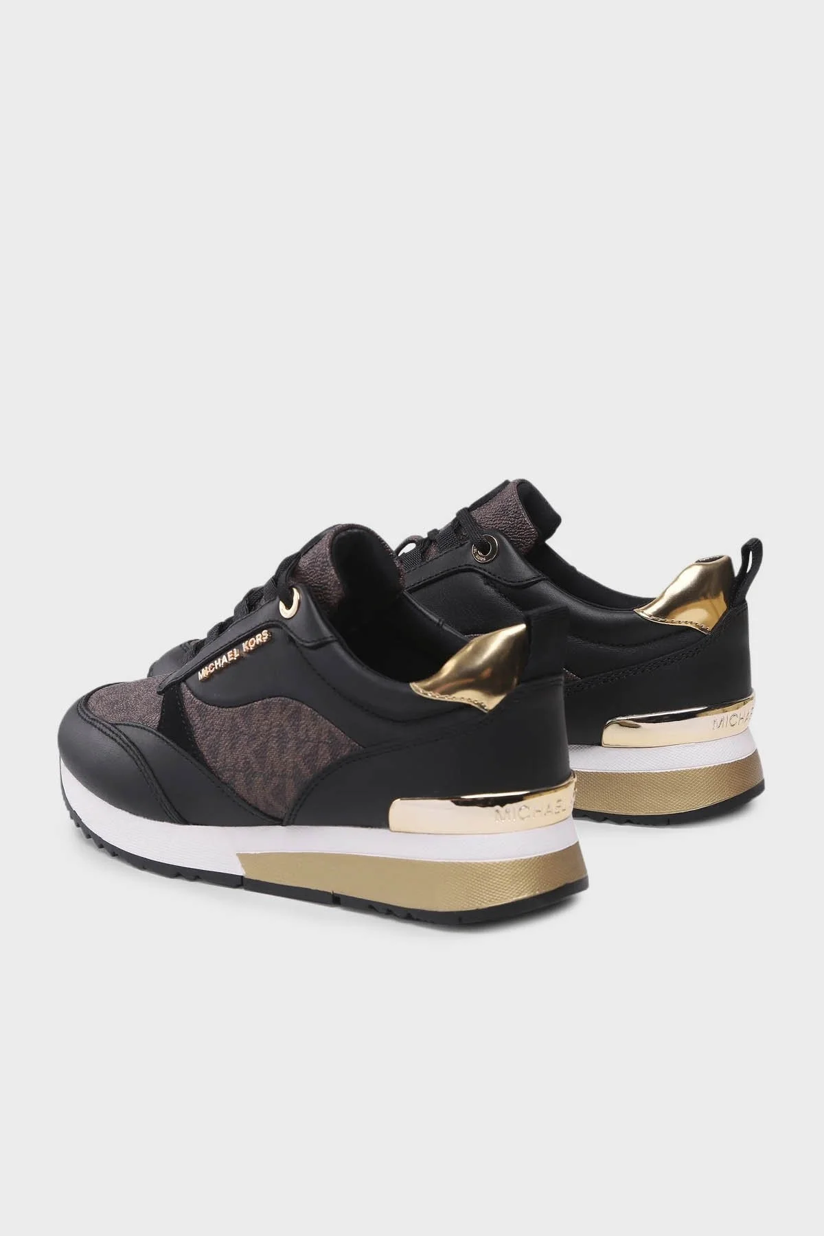 Michael Kors Logolu Sneaker 43T2ALFS4L007 Bayan Ayakkabı 43T2ALFS4L 007 SİYAH-KAHVE - 2