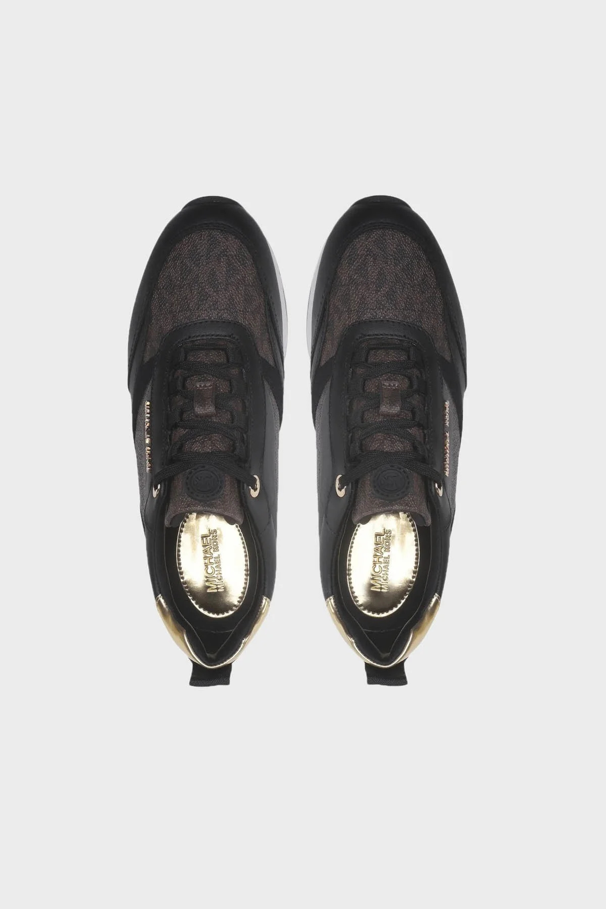 Michael Kors Logolu Sneaker 43T2ALFS4L007 Bayan Ayakkabı 43T2ALFS4L 007 SİYAH-KAHVE - 5