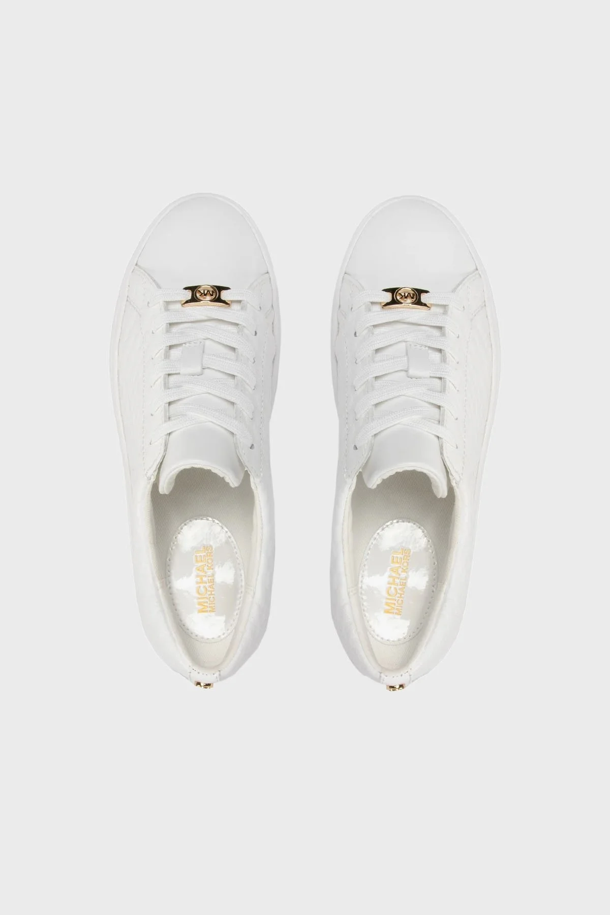 Michael Kors Logolu Sneaker 43T2KTFS2L085 Bayan Ayakkabı 43T2KTFS2L 085 BEYAZ - 5