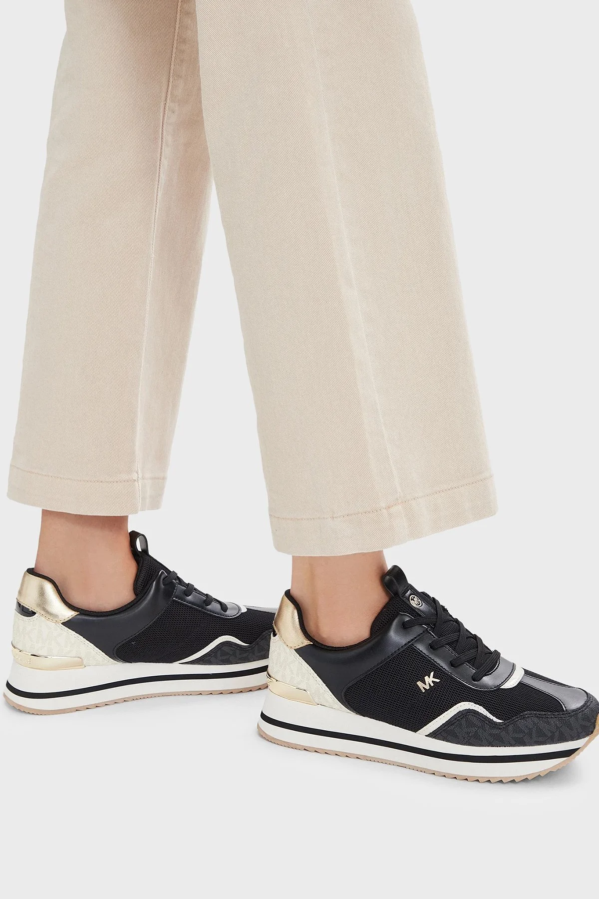 Michael Kors Logolu Sneaker 43T6RNFS1D001 Kadın Ayakkabı 43T6RNFS1D 001 Siyah - 2
