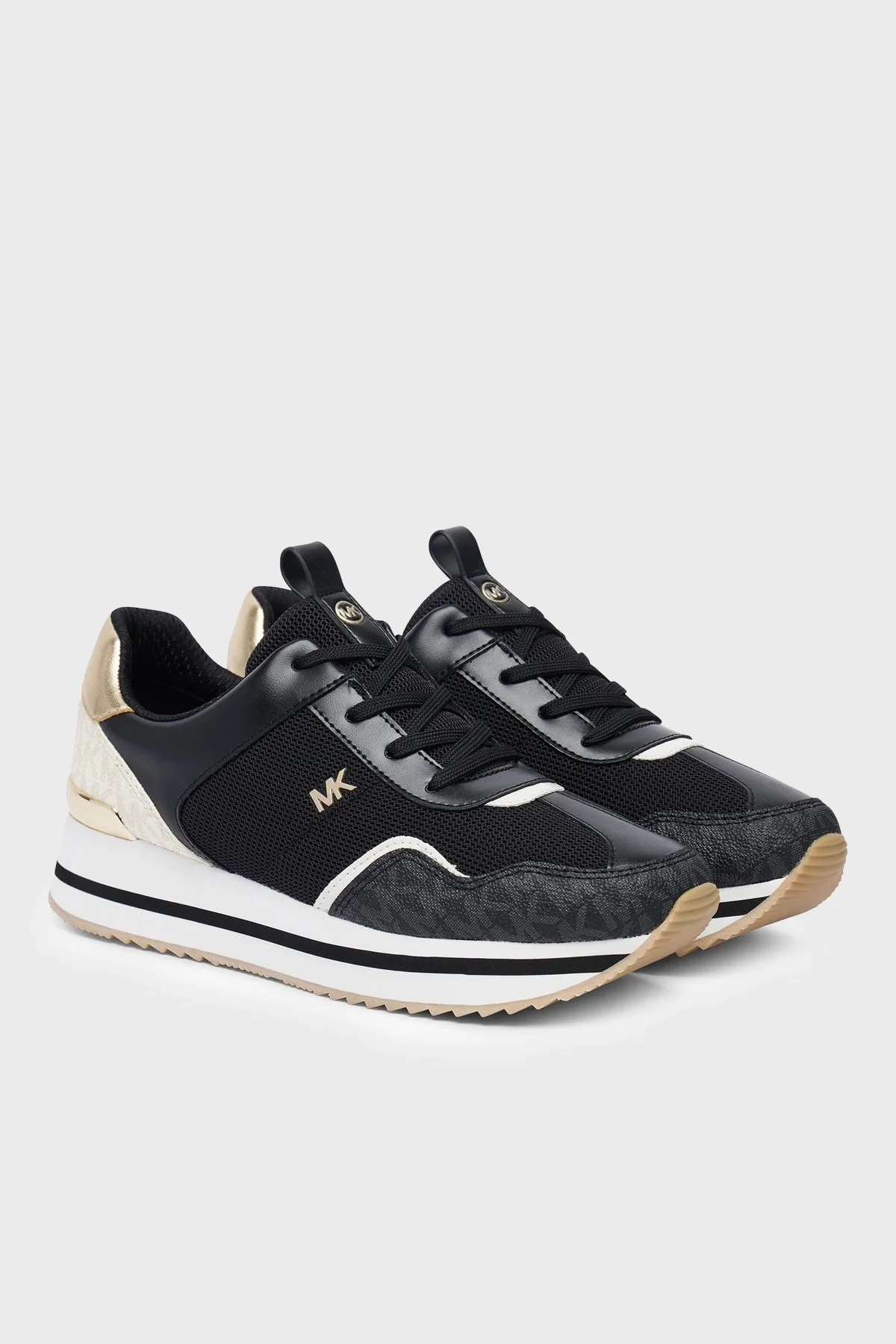Michael Kors Logolu Sneaker 43T6RNFS1D001 Kadın Ayakkabı 43T6RNFS1D 001 Siyah - 3