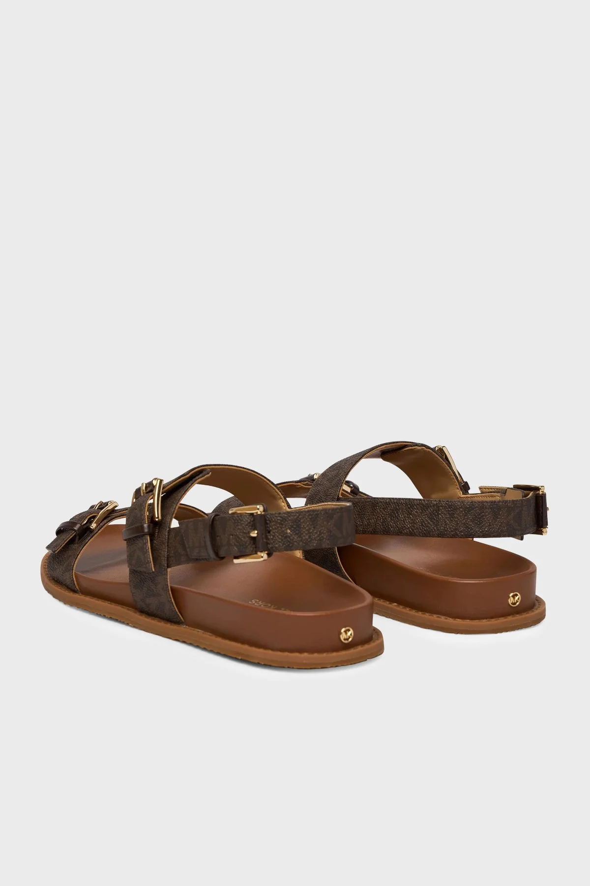 Michael Kors Logolu Tokalı Kadın Sandalet 40S6NIFS2B 200 KAHVE - 5