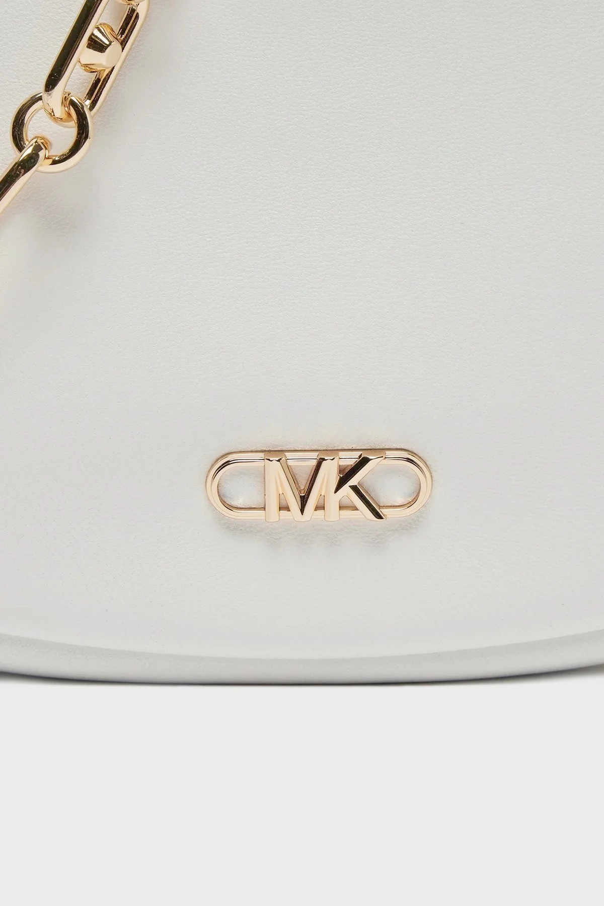 Michael Kors Logolu Zincir Askılı 32H3G8NC1L085 Bayan Çanta 32H3G8NC1L 085 BEYAZ - 6