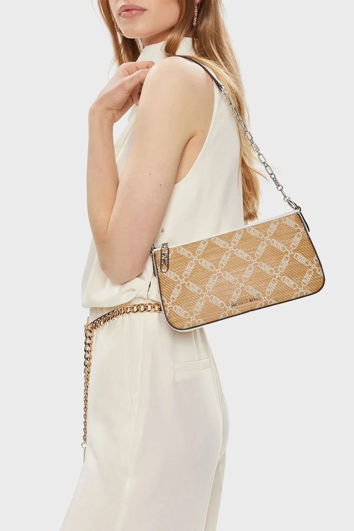 Michael Kors Logolu Zincir Askılı 32S4S8EW6S884 Bayan Çanta 32S4S8EW6S 884 SARI - 2