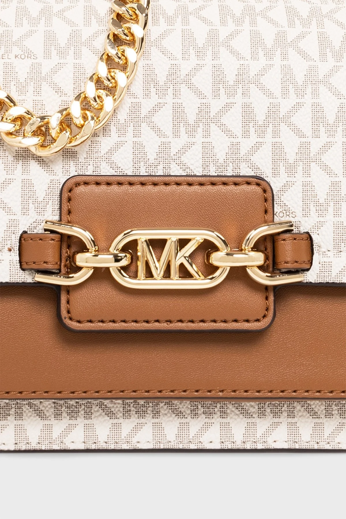 Michael Kors Logolu Zincir Askılı 30S2G7HL3B149 Bayan Çanta 30S2G7HL3B 149 KREM - 6