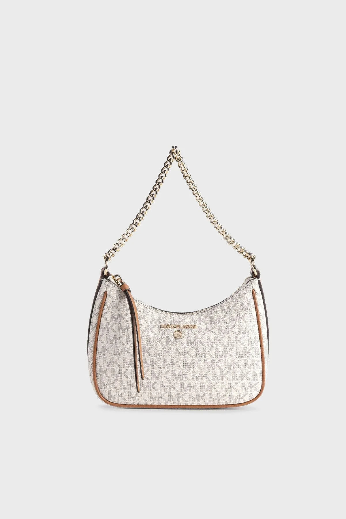 Michael Kors Logolu Zincir Askılı Bayan Çanta 32H1GT9C1B 149 KREM - 8