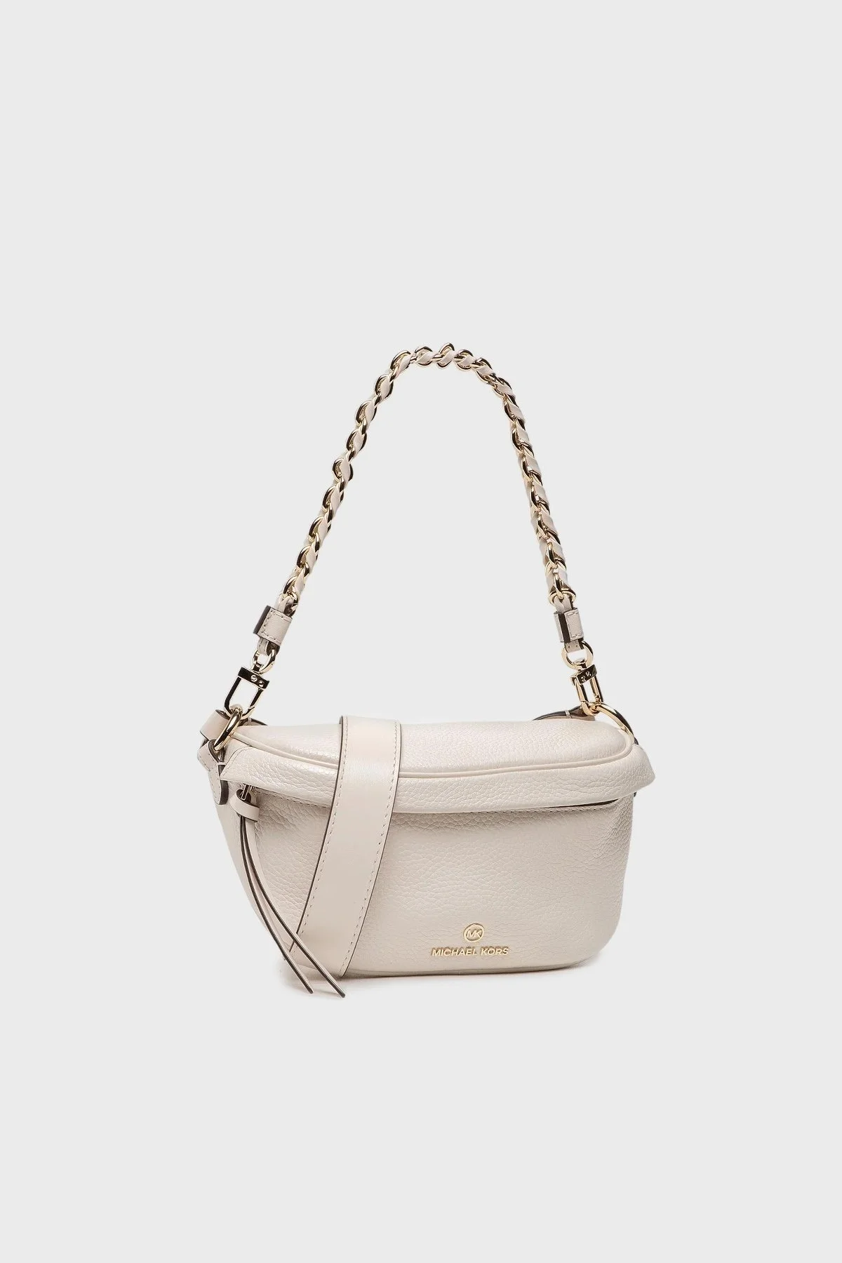 Michael Kors Logolu Zincir Askılı Deri 30S2L04M1L289 Bayan Çanta 30S2L04M1L 289 KREM - 3