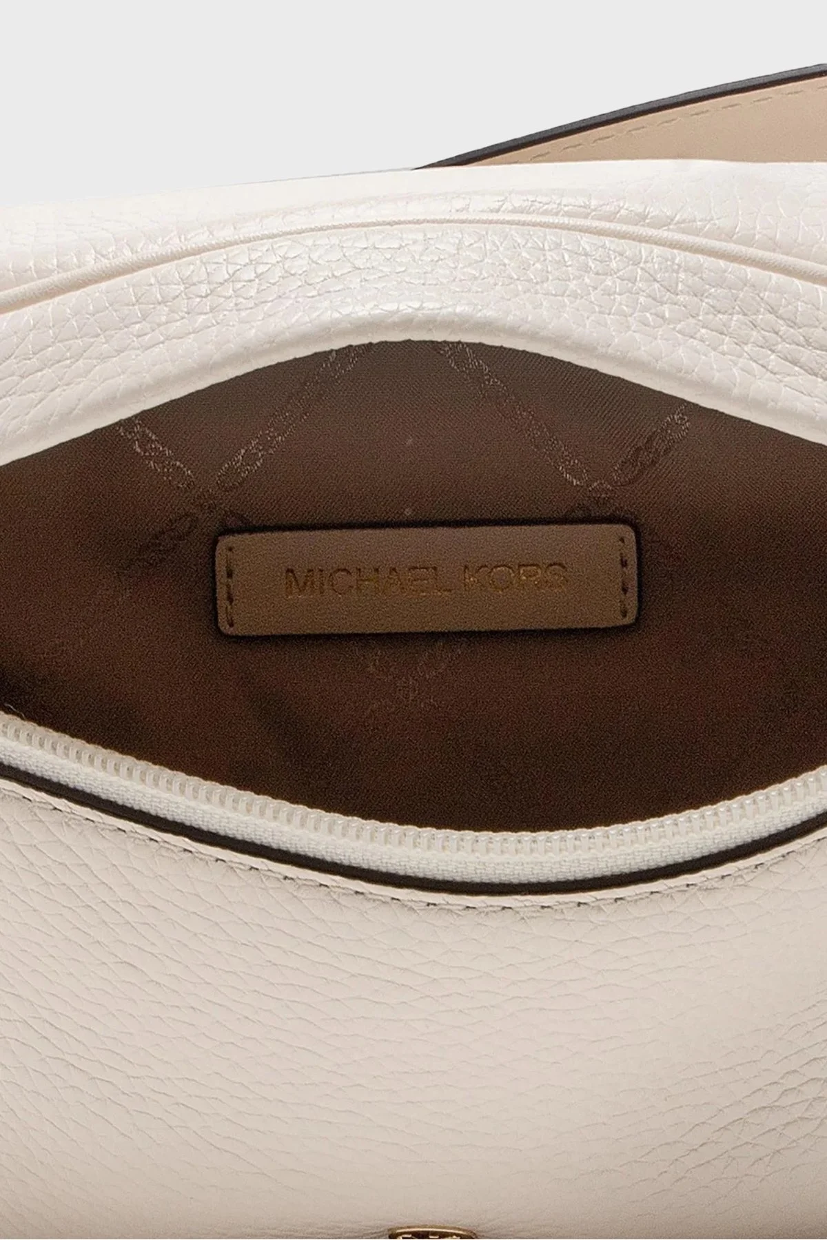 Michael Kors Logolu Zincir Askılı Deri 30S2L04M1L289 Bayan Çanta 30S2L04M1L 289 KREM - 7